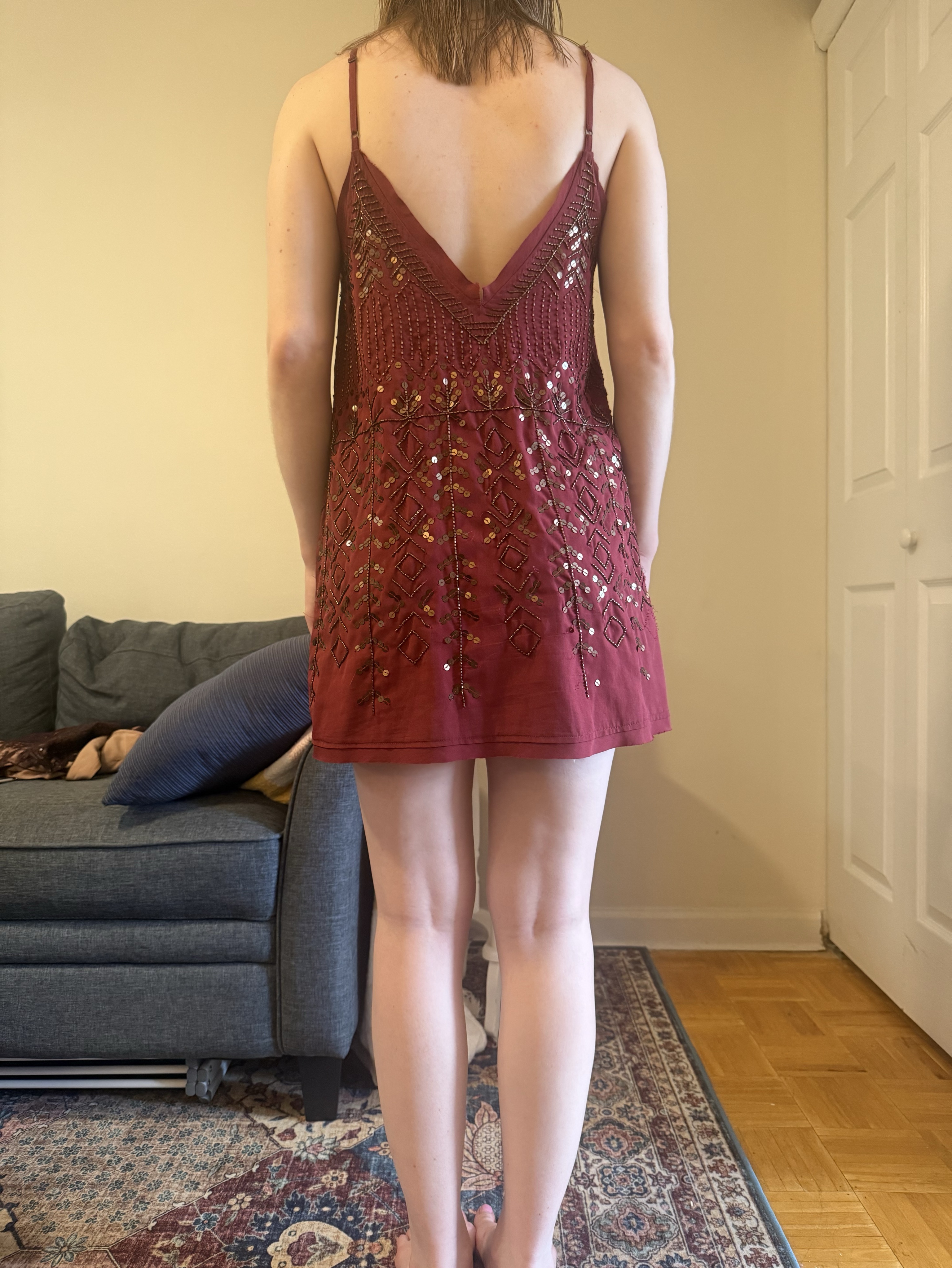 free people living for this mini dress Free People Living For This Mini dress in Rose