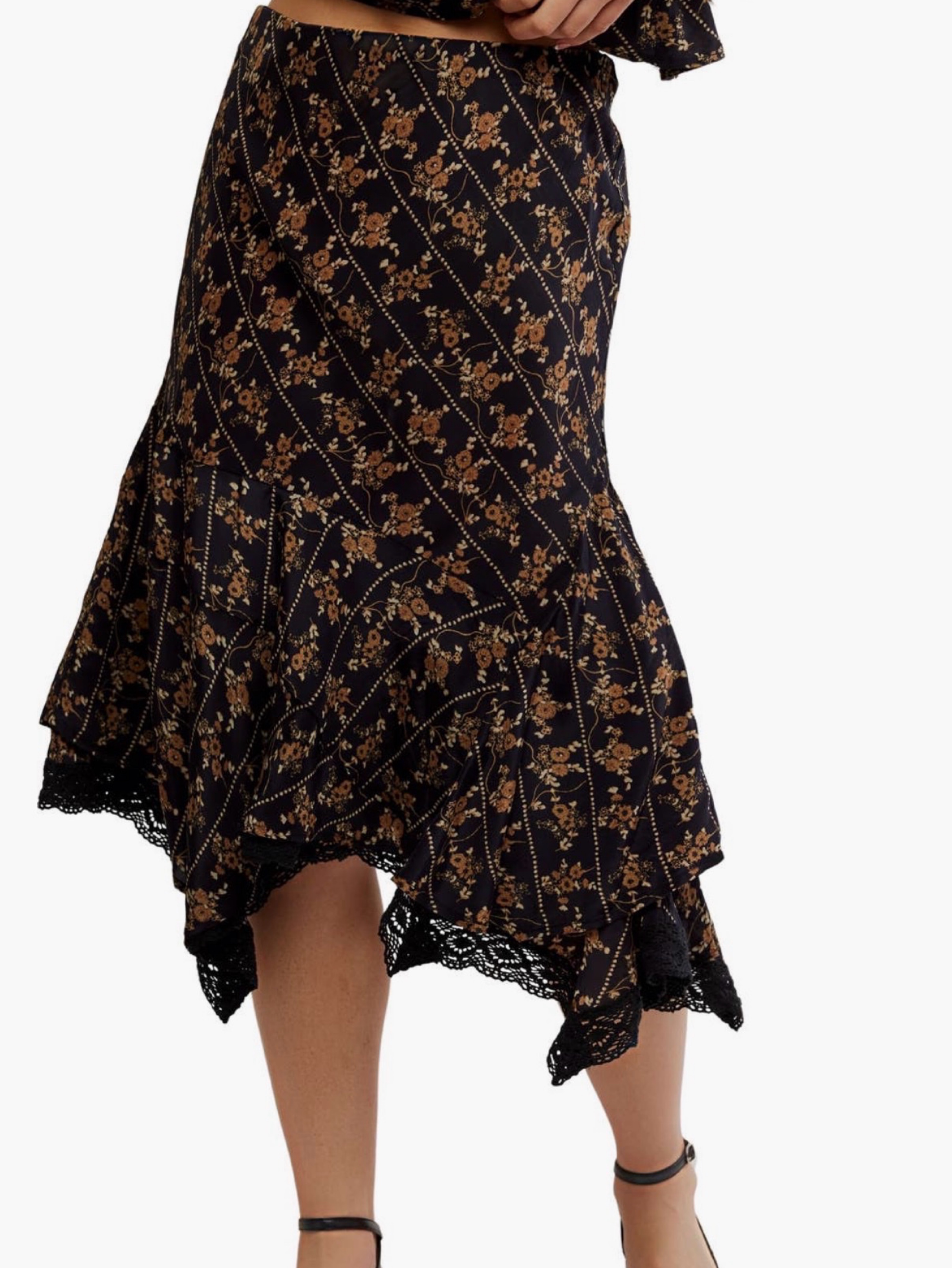 Free People Bali Sweet Escape Asymmetric Hem Skirt
