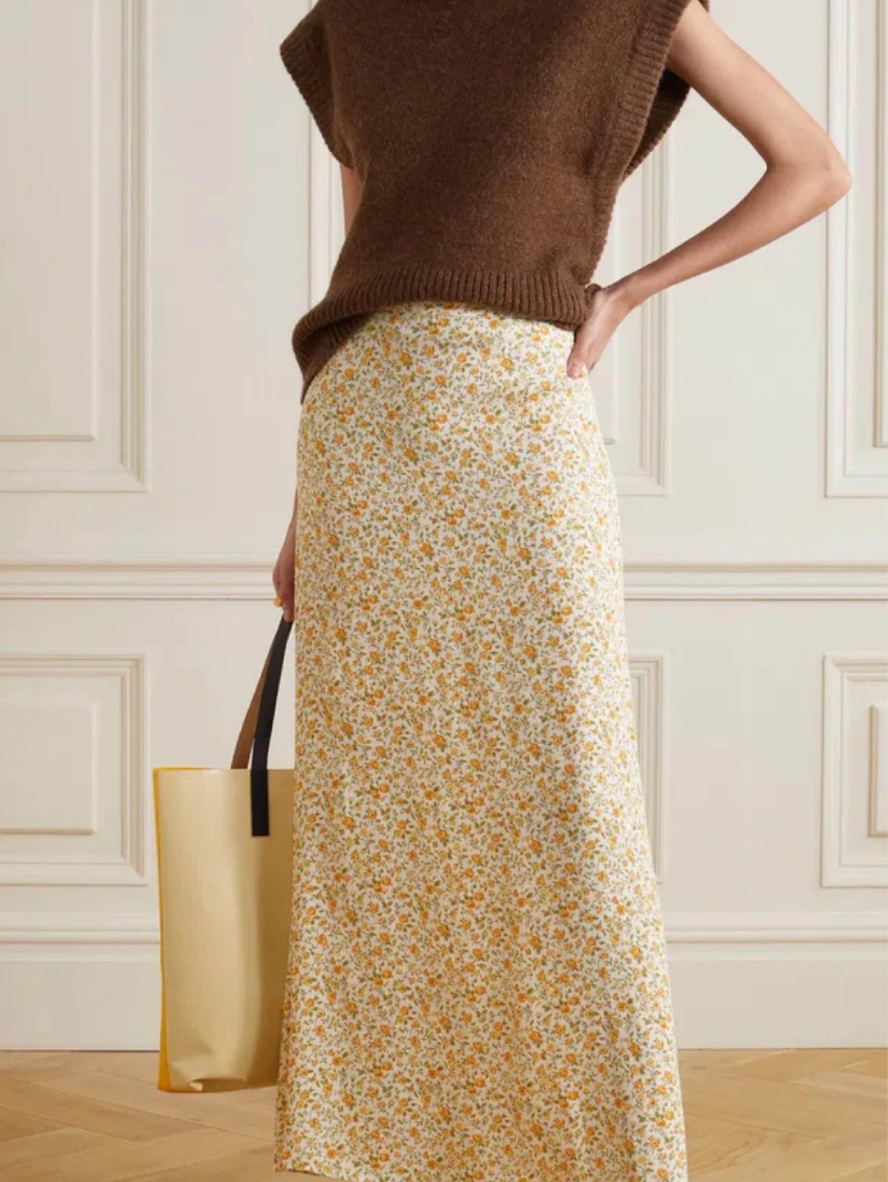 Reformation Georgette Midi Skirt Size 2