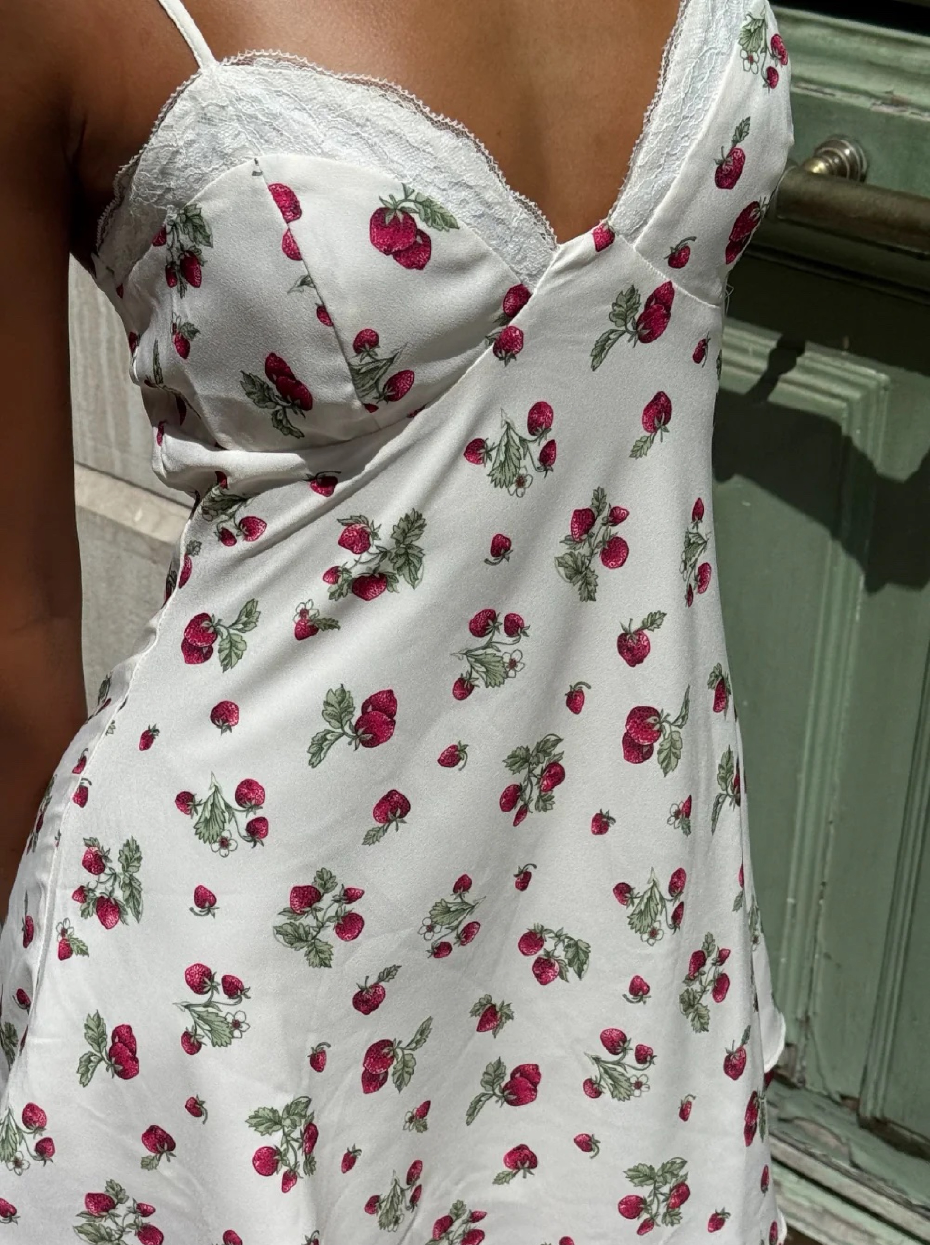 Frankie’s Bikinis Kenley Strawberry Mini dress