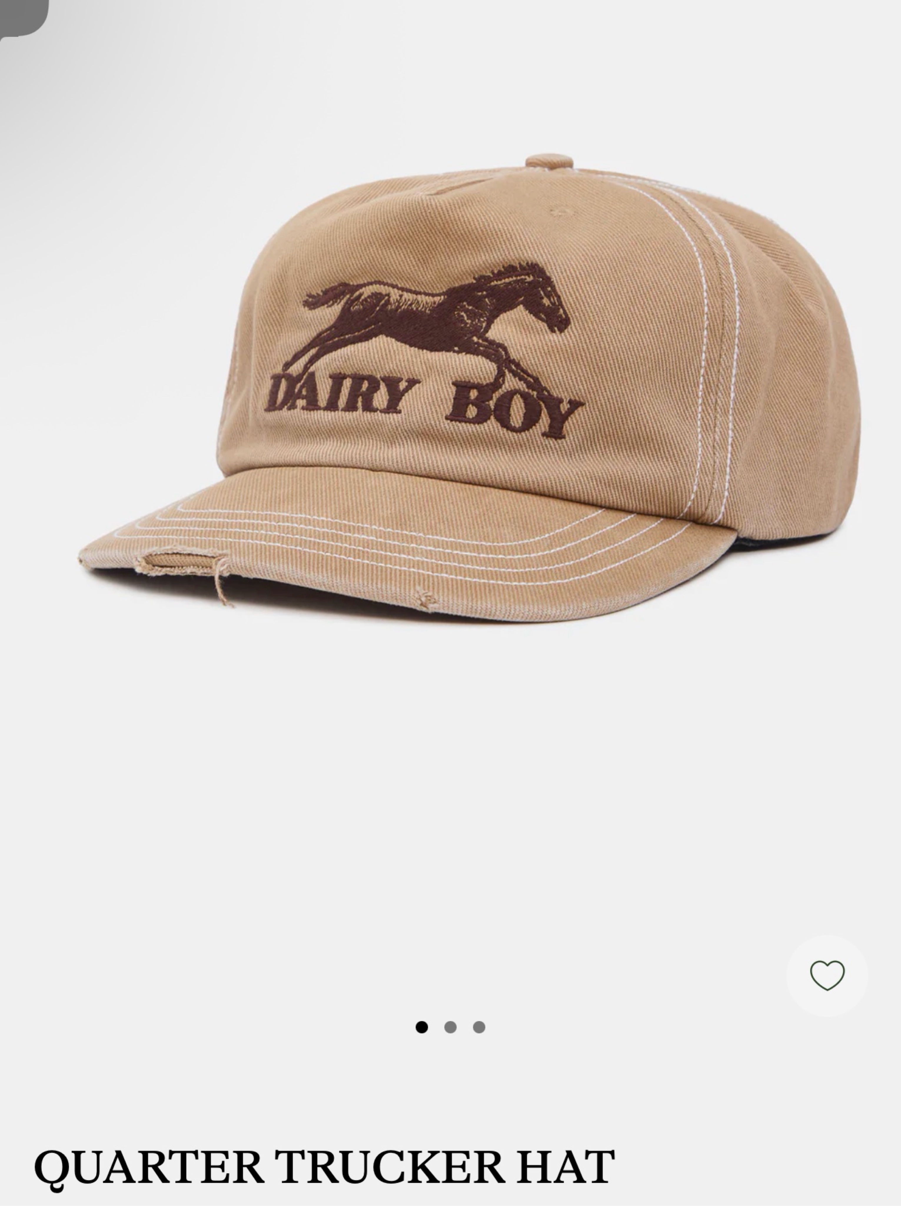 Dairy Boy Quarter Trucker Hat