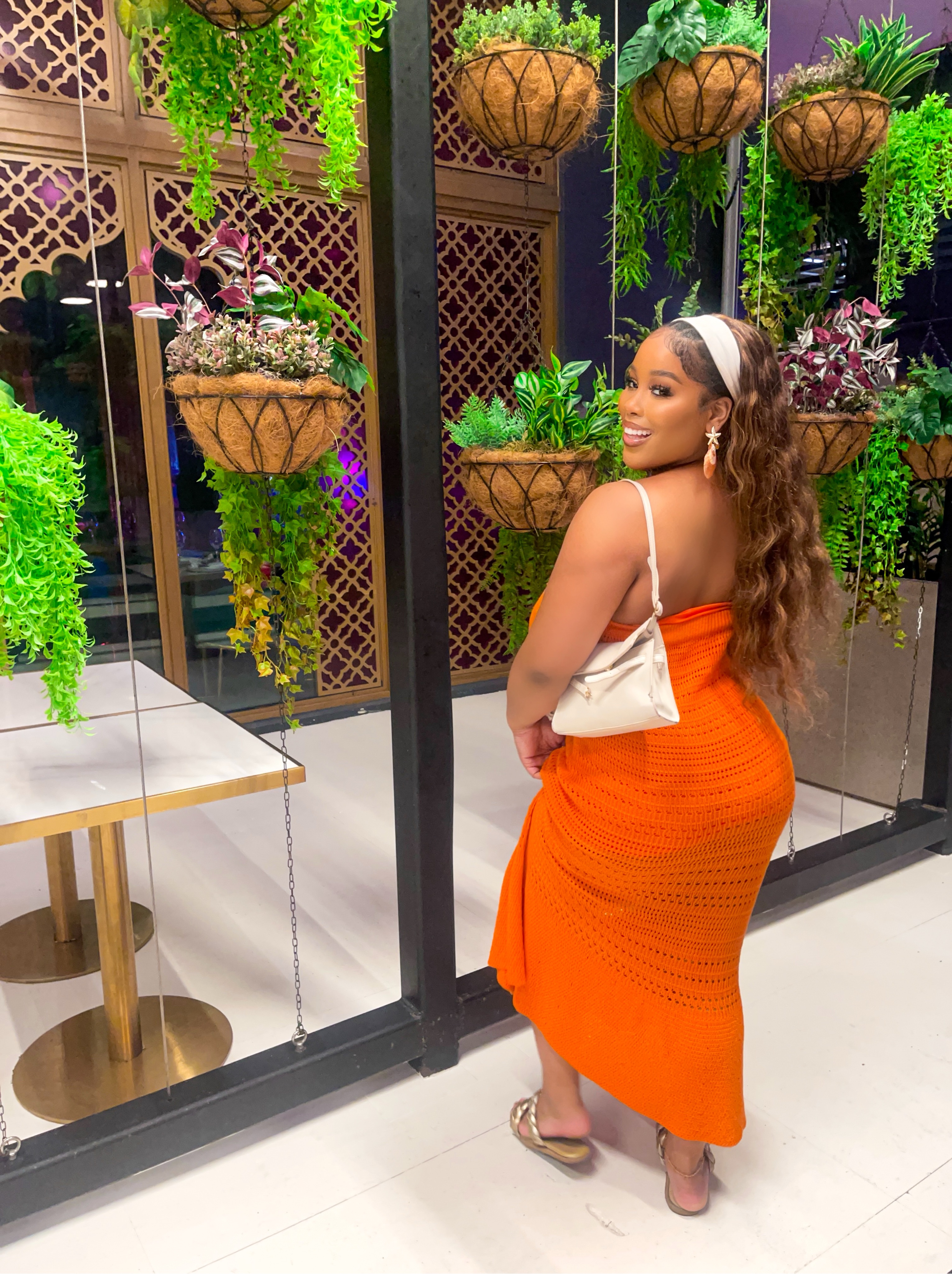 Lulus Palm Springs Sweetie Orange Ribbed Strapless Knit Midi Dress by Lulus - Pickle Lulus Palm Springs Sweetie Orange Ribbed Strapless Knit Midi Dress by Lulus - Pickle