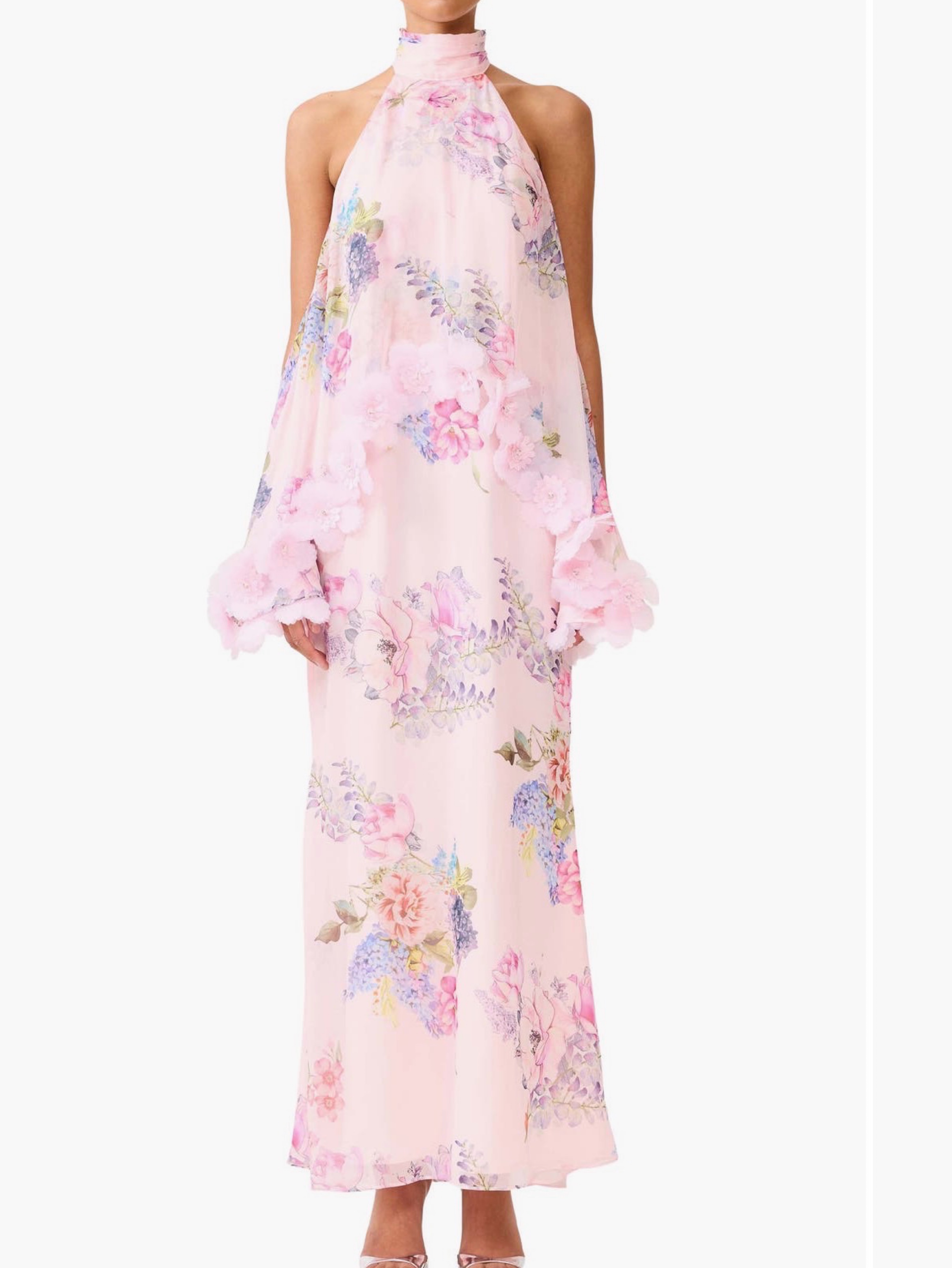 Elliatt Millie dress gown pink flowers tulsia
