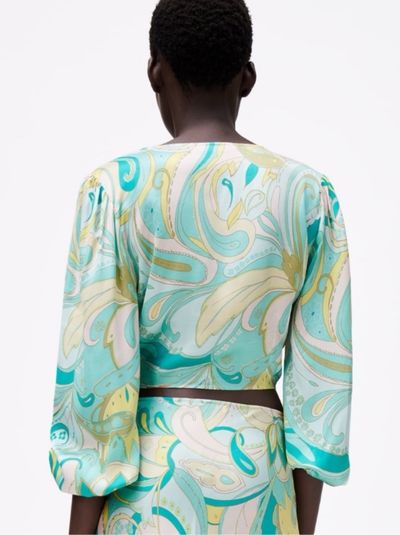 Zara Paisley Print Criss Cross Top by Zara | Pickle