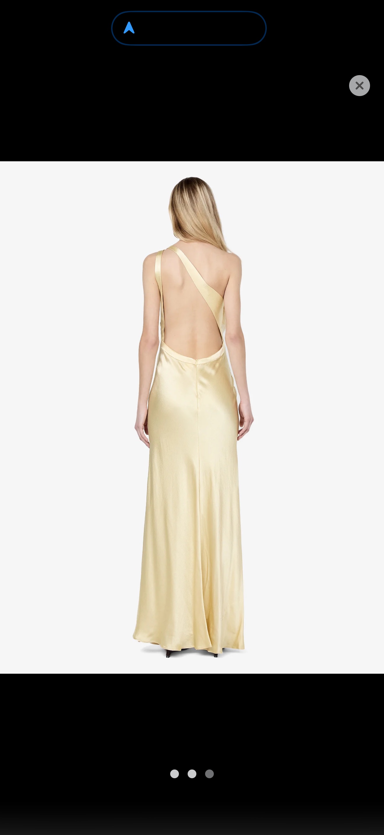 Bec + Bride Butter Yellow Gia Asym One-Shoulder Maxi Dress