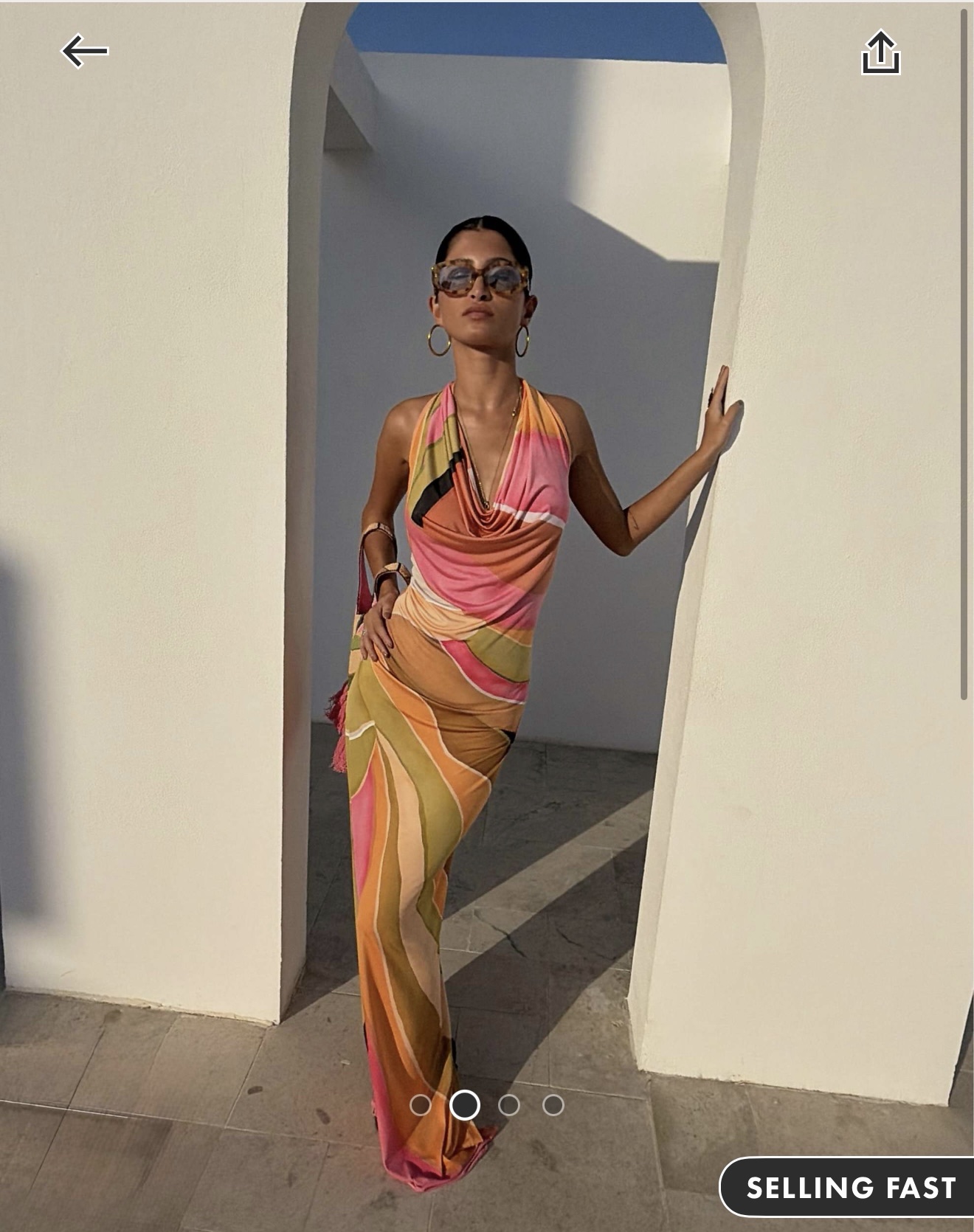 Never Fully Dressed Petite Sabine Cowl Neck Maxi Dress