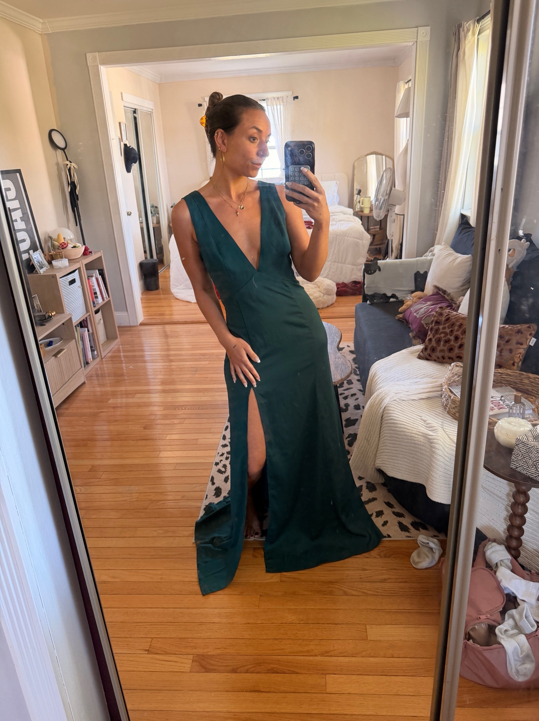 Tobi Dark Green Dress by Tobi