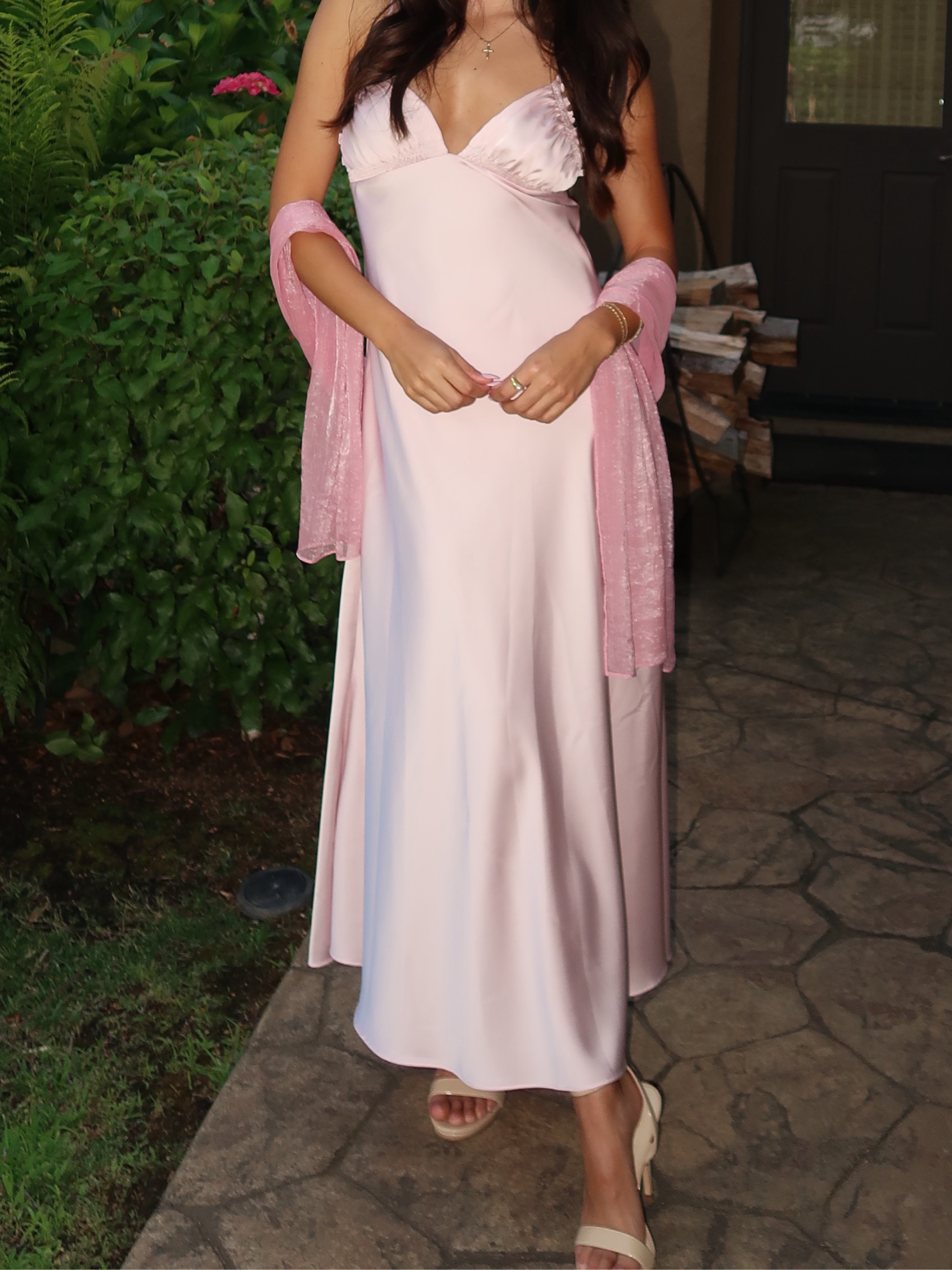 zara silk dress pink ZARA WOMAN NWT SHORT SATIN EFFECT DRESS PINK SZ XS 2950/361