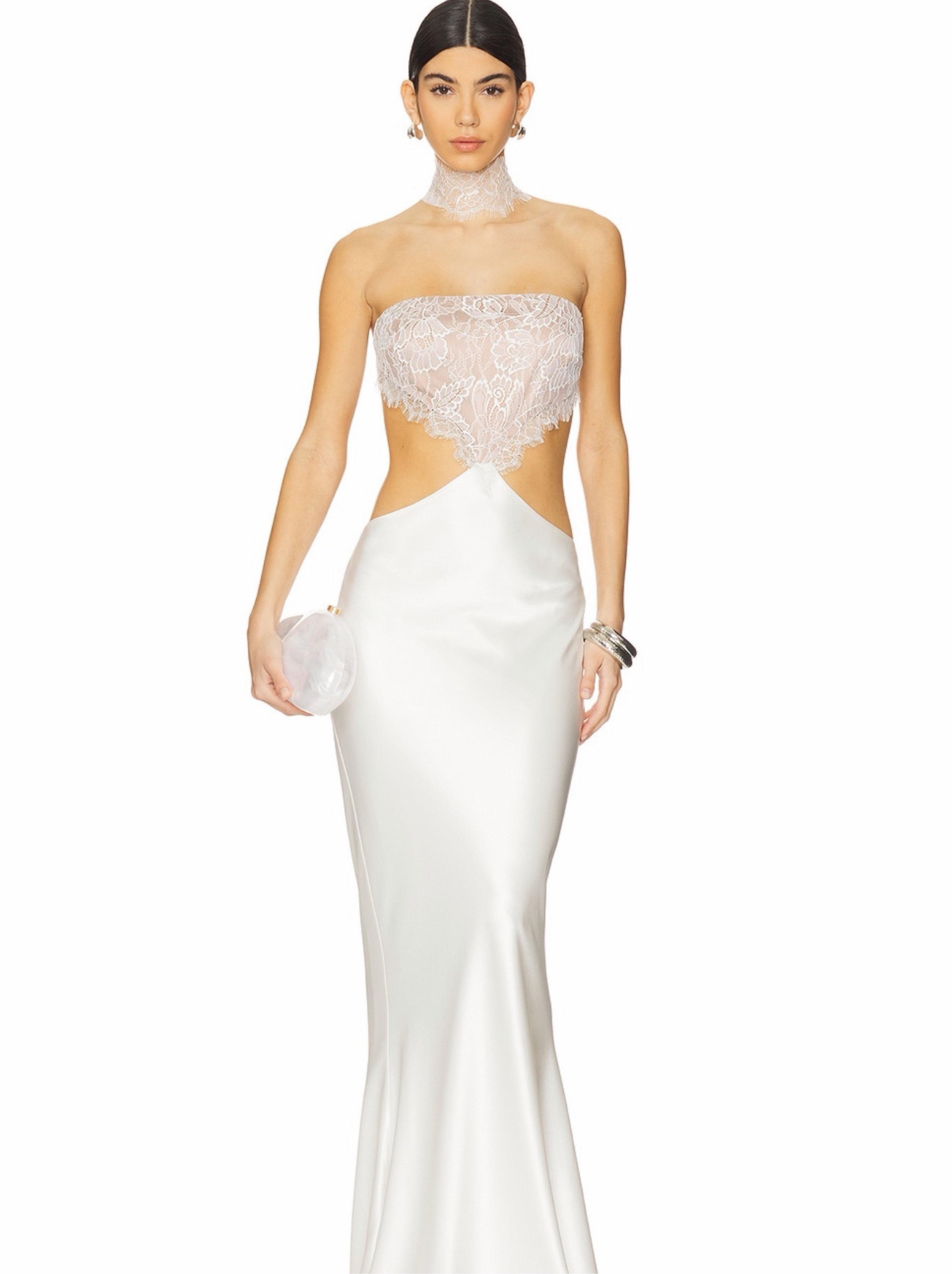 retrofete white lace dress White Gown | Kailtin Dress