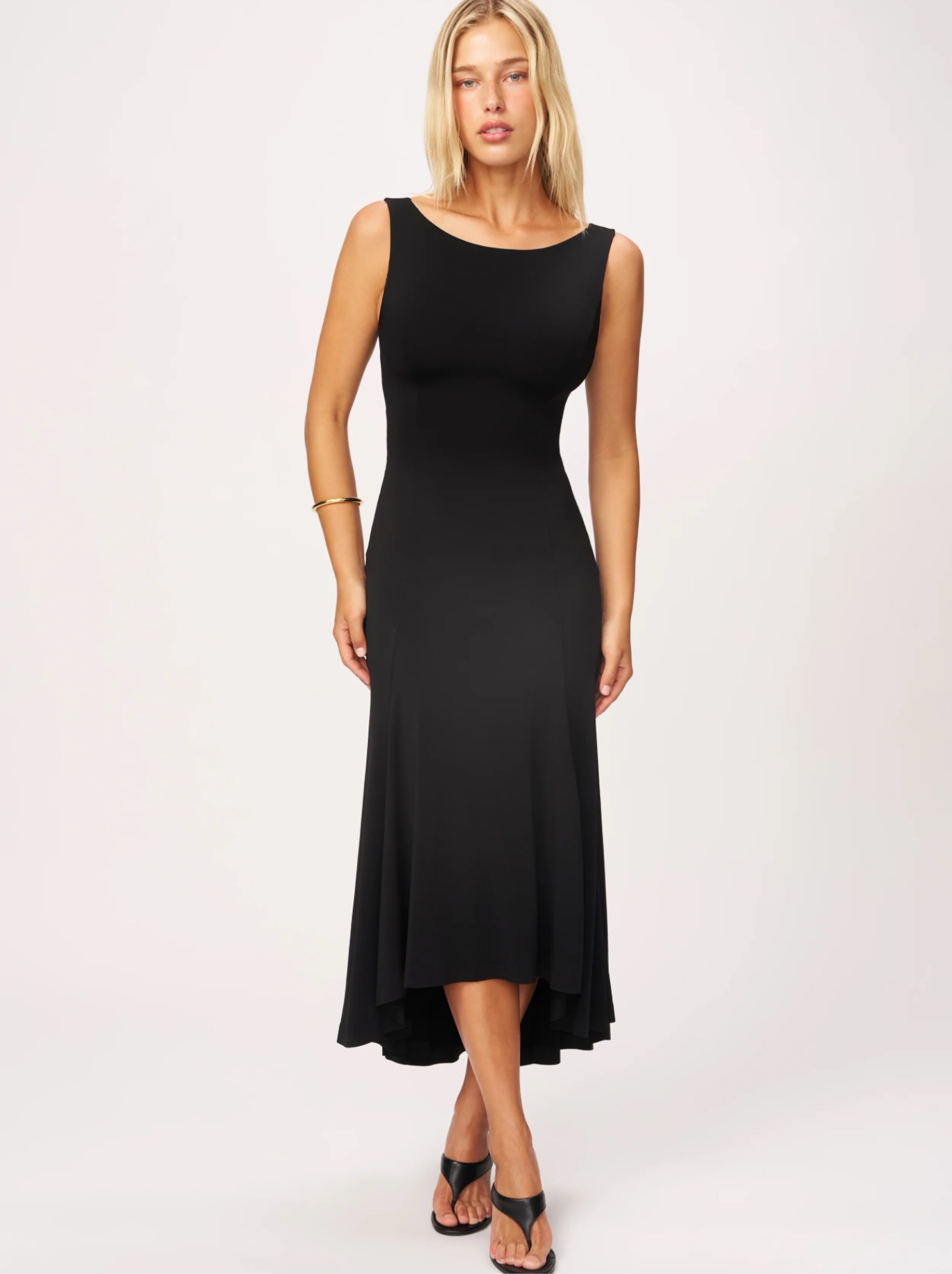 daye midi dress Guizio Daye Midi Dress Black / L