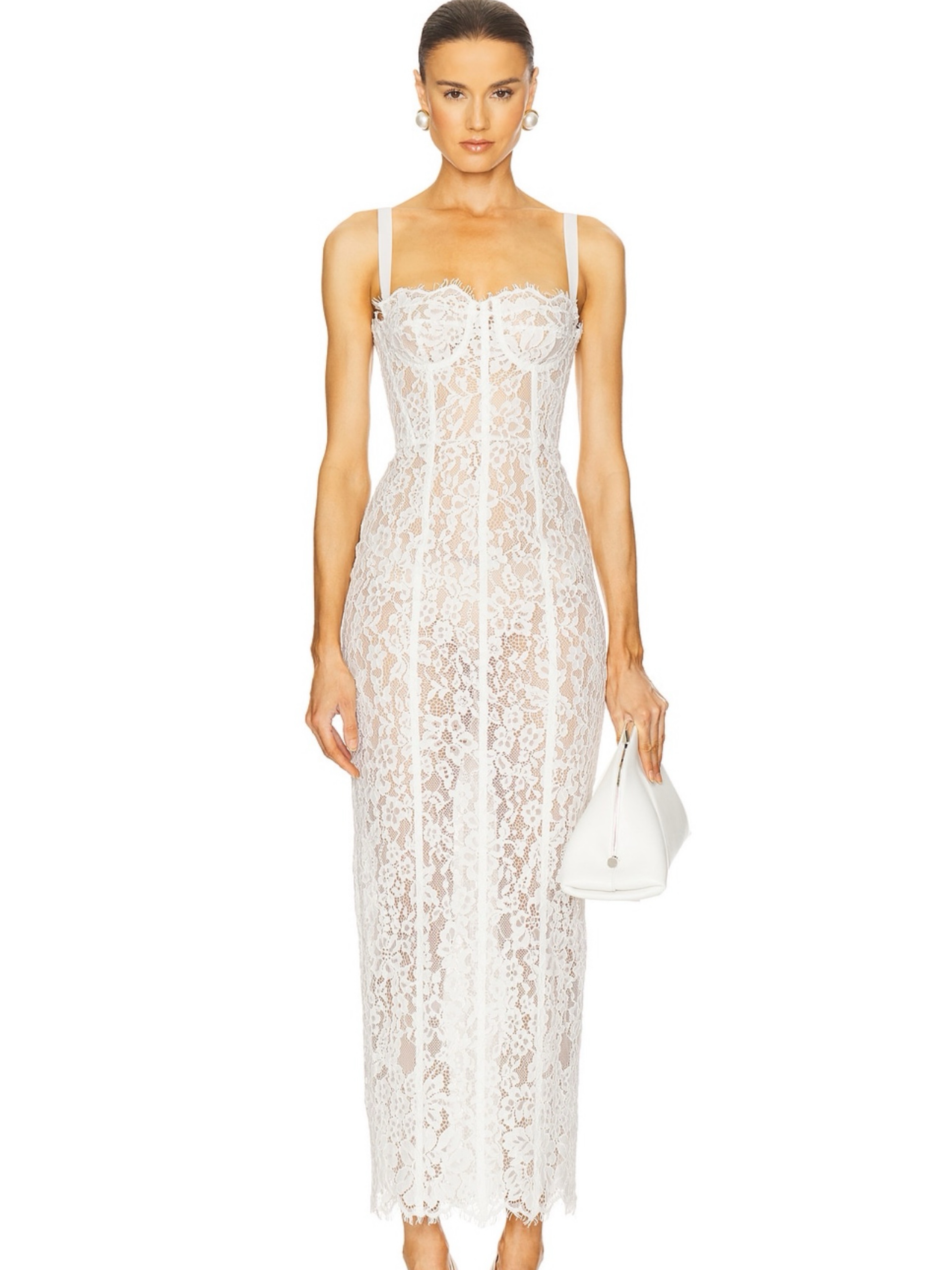 Helsa white lace size small
