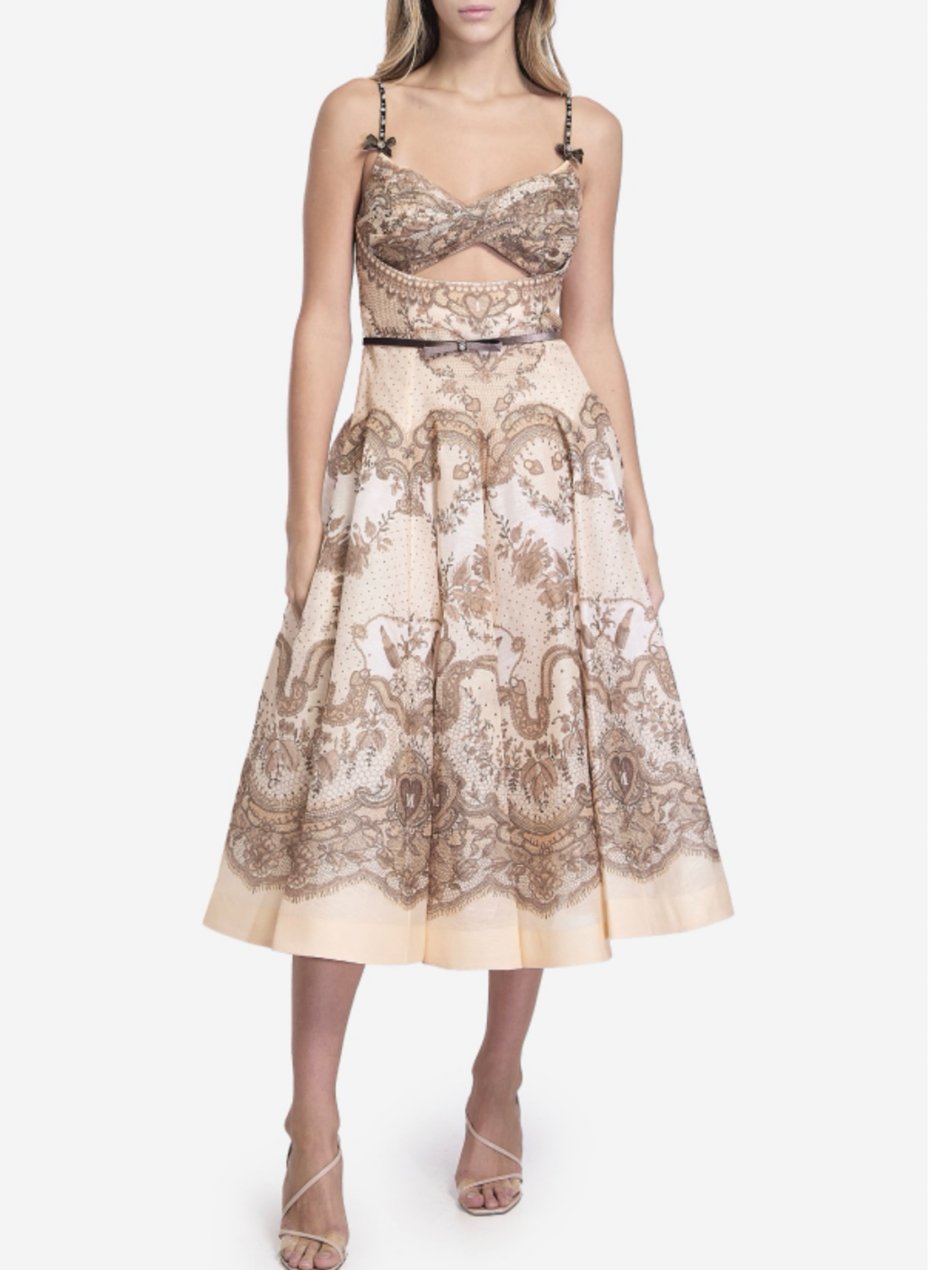 Zimmerman crush twist midi dress