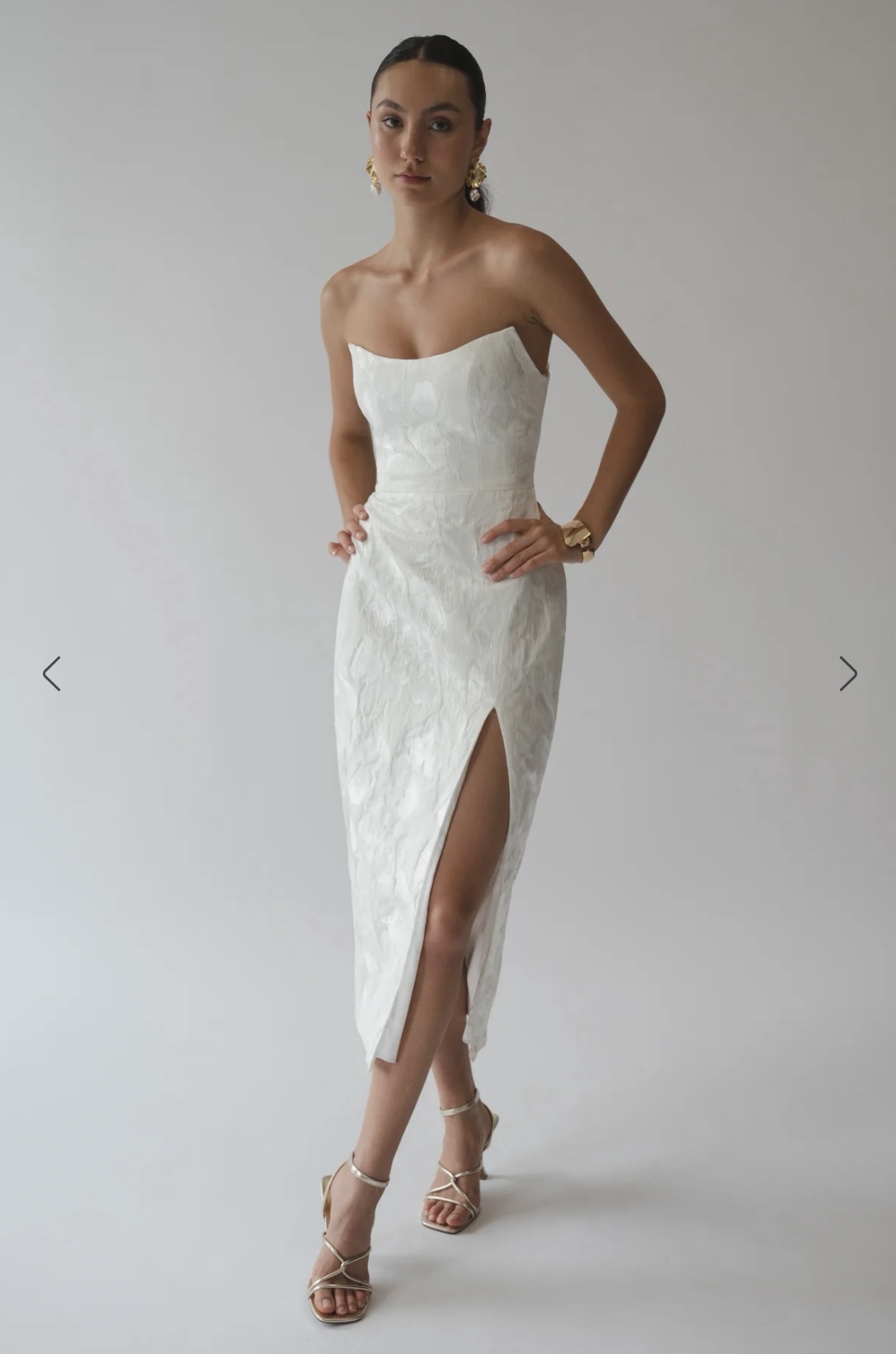 jenny yoo midi dress The Midi White Dress Shop new-in midi styles like Perla, Marcelle, Vienna, and Chloe online now!