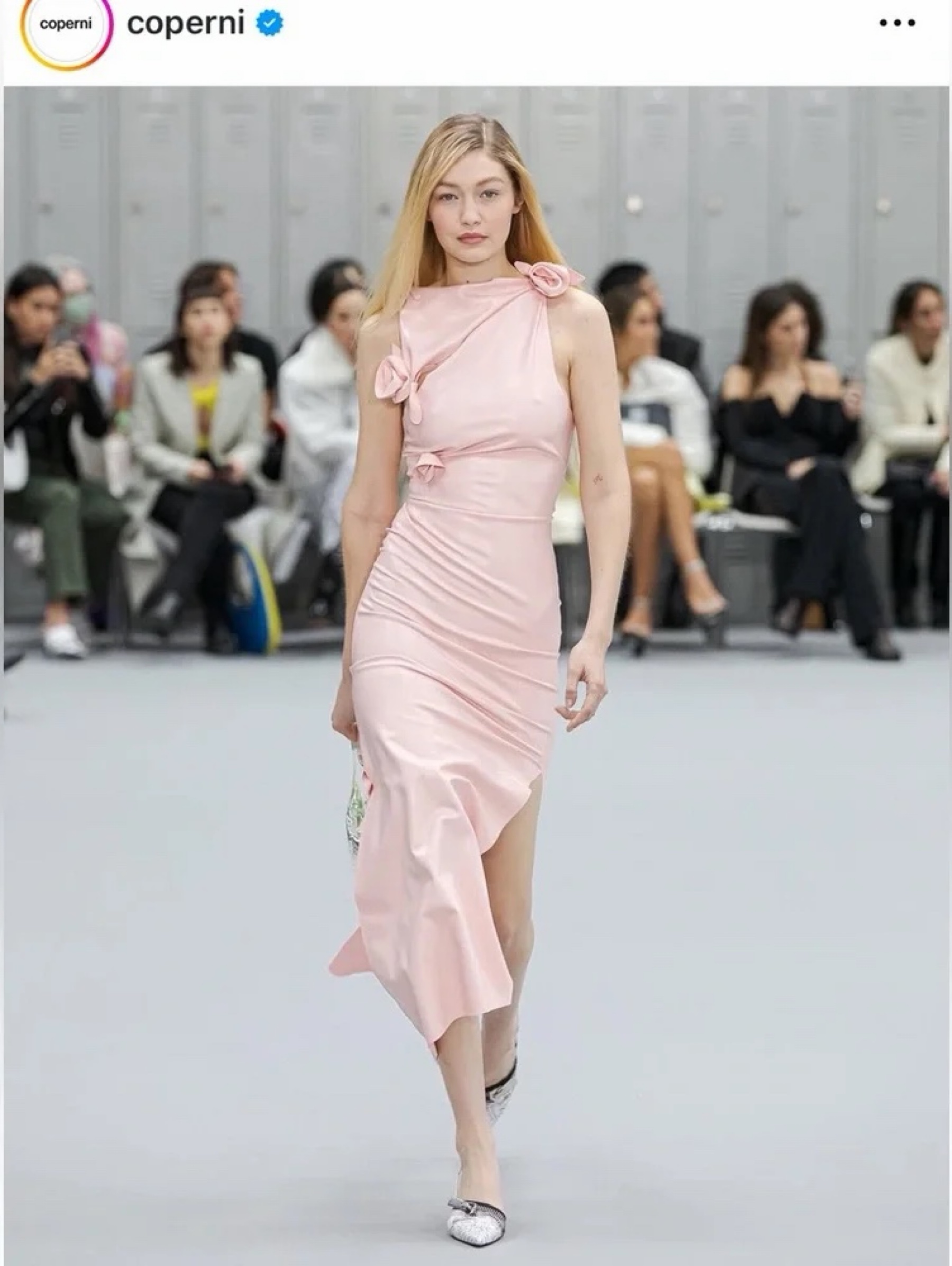 Coperni Asymmetrical Rosette Sheath Dress by Coperni