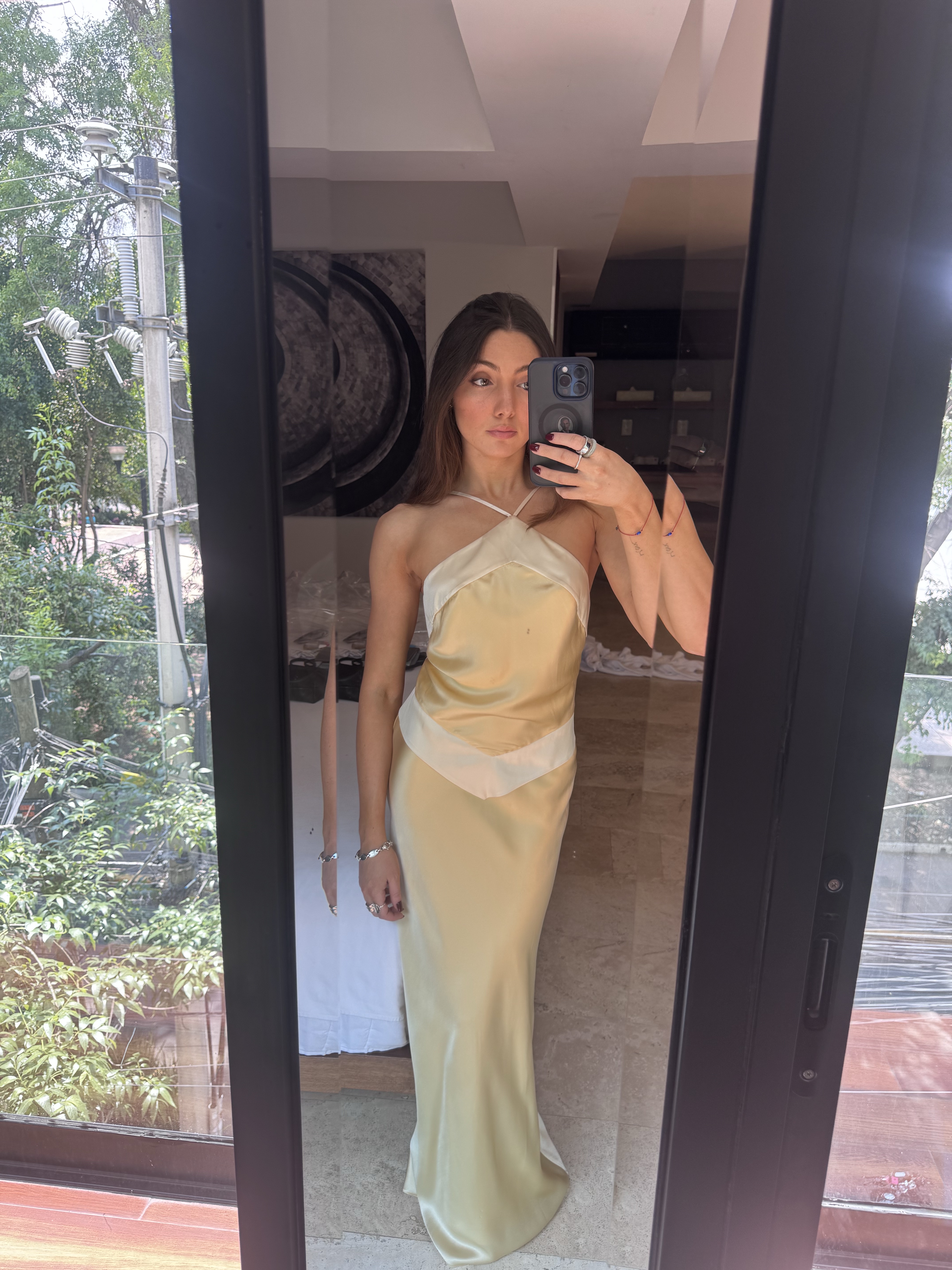 jillian silk dress Rent Reformation Jillian Halterneck Silk Dress Green| Rites Rental & Resale