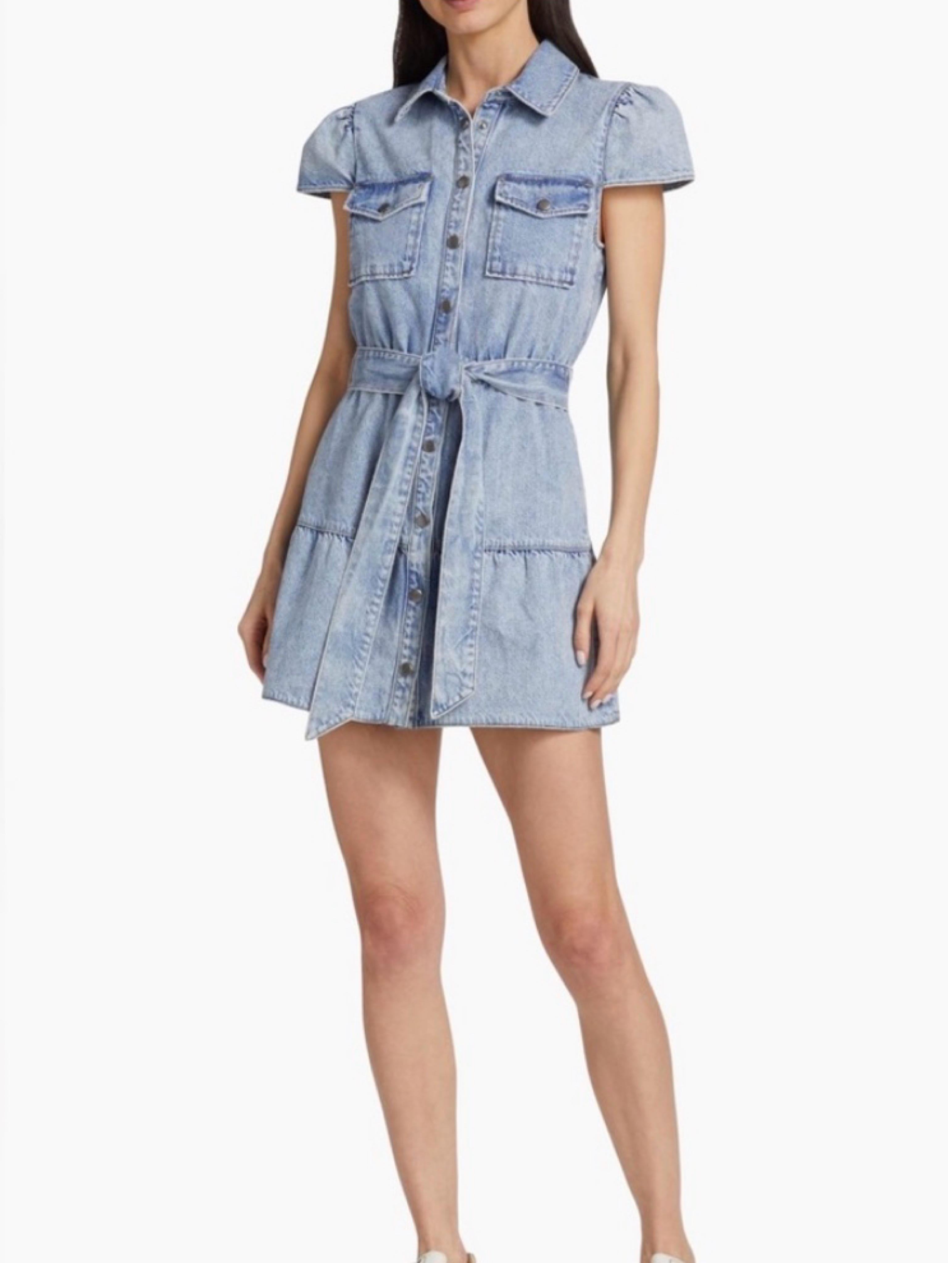 Alice + Olivia Denim Mini Dress