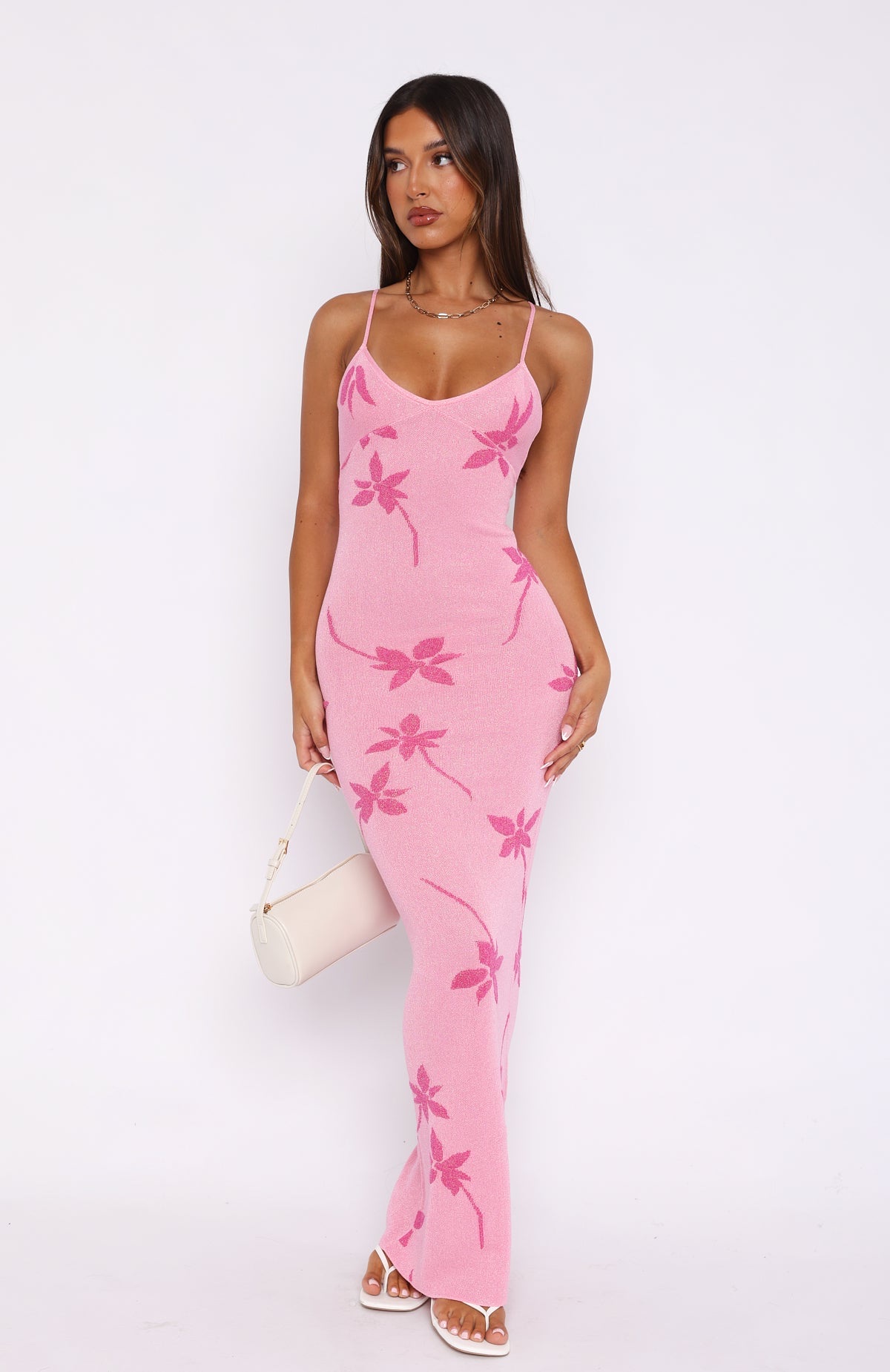 White Fox Trust Issues Maxi Dress by White Fox Boutique - Pickle