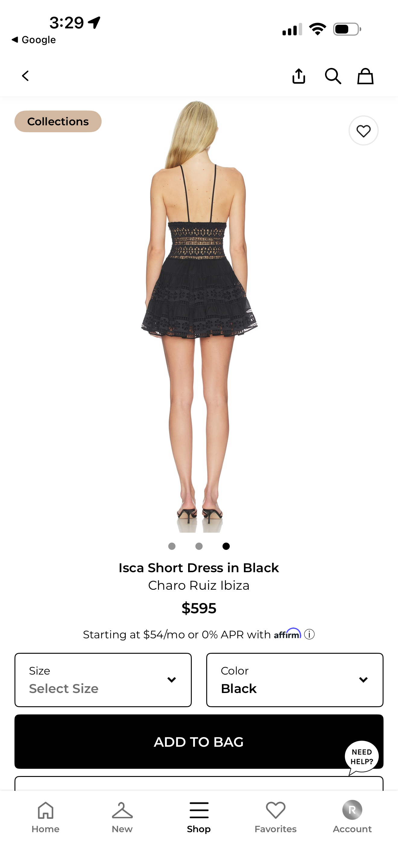 Charo Ruiz Ibiza Black Lace Mini Dress by Charo Ruiz Ibiza - Pickle