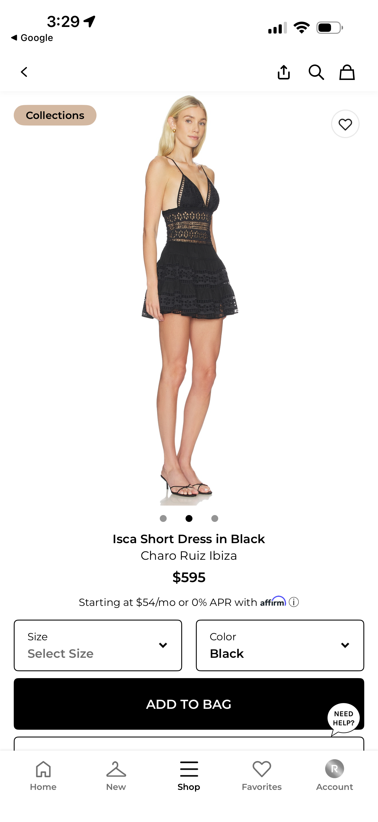 Charo Ruiz Ibiza Black Lace Mini Dress by Charo Ruiz Ibiza - Pickle