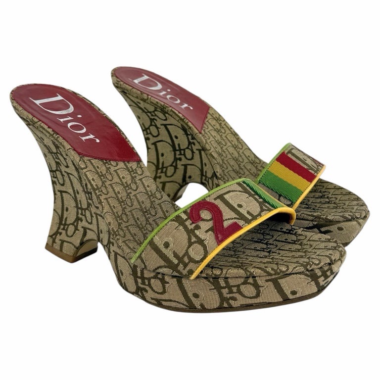 Christian Dior Rasta wedges