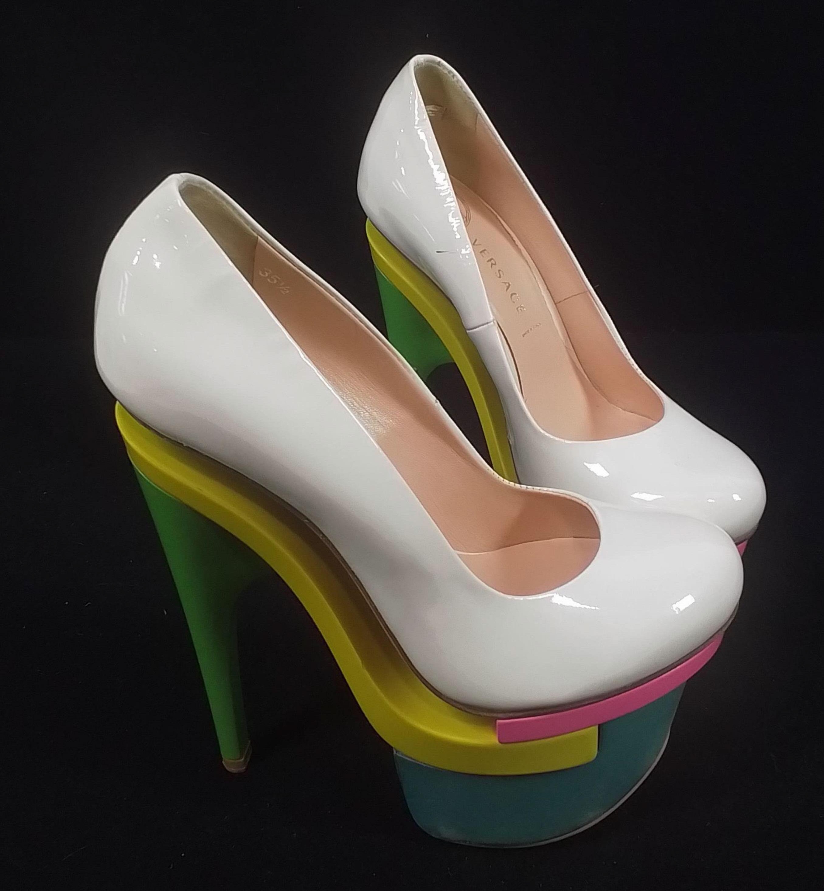 Versace platform heel