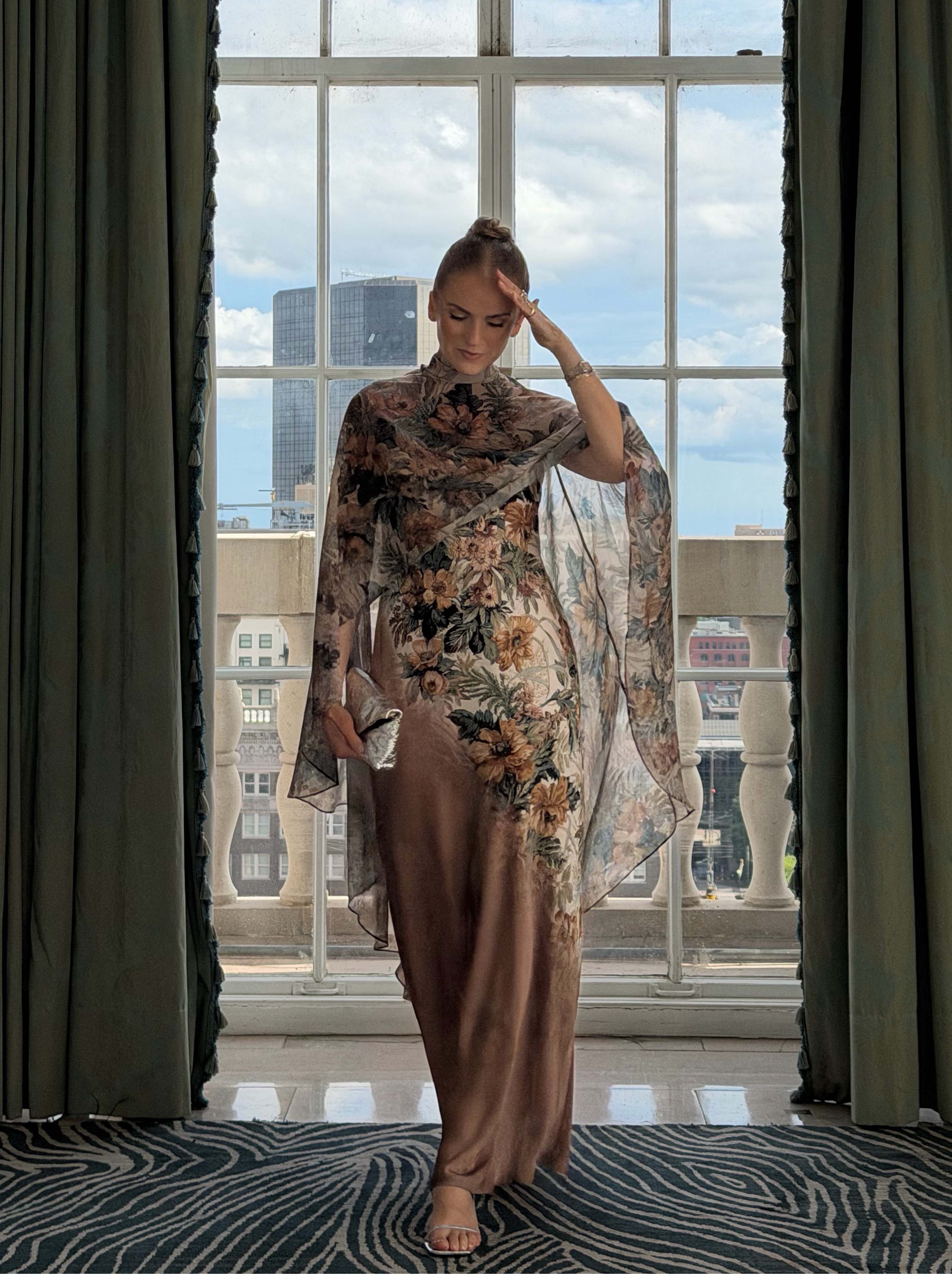 Stunning Kobi Halperin Cape Slip Dress