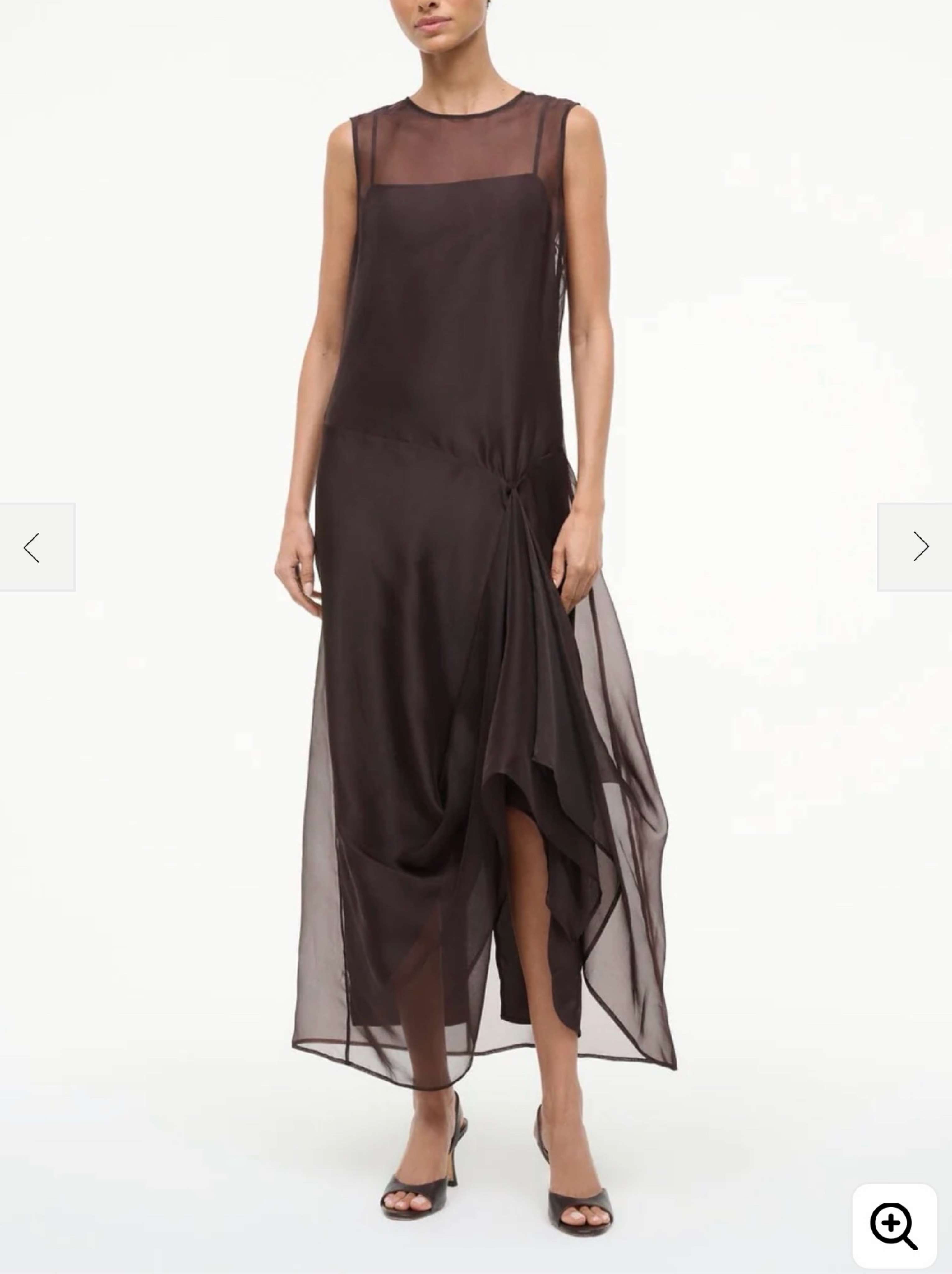 Staud Organza Overlay Dress