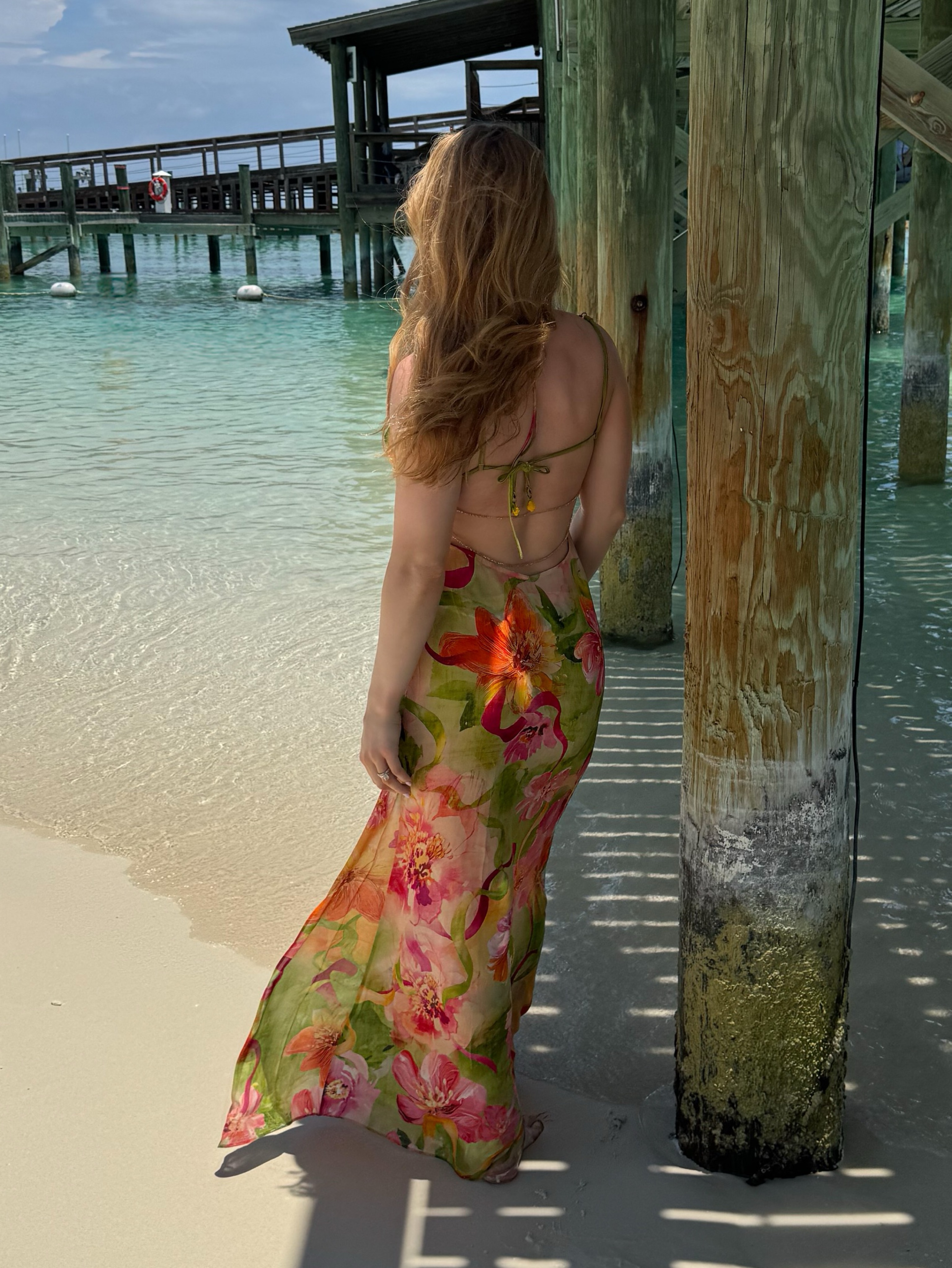 Bronx & Banco Yellow Floral Gown by Bronx And Banco | Pickle