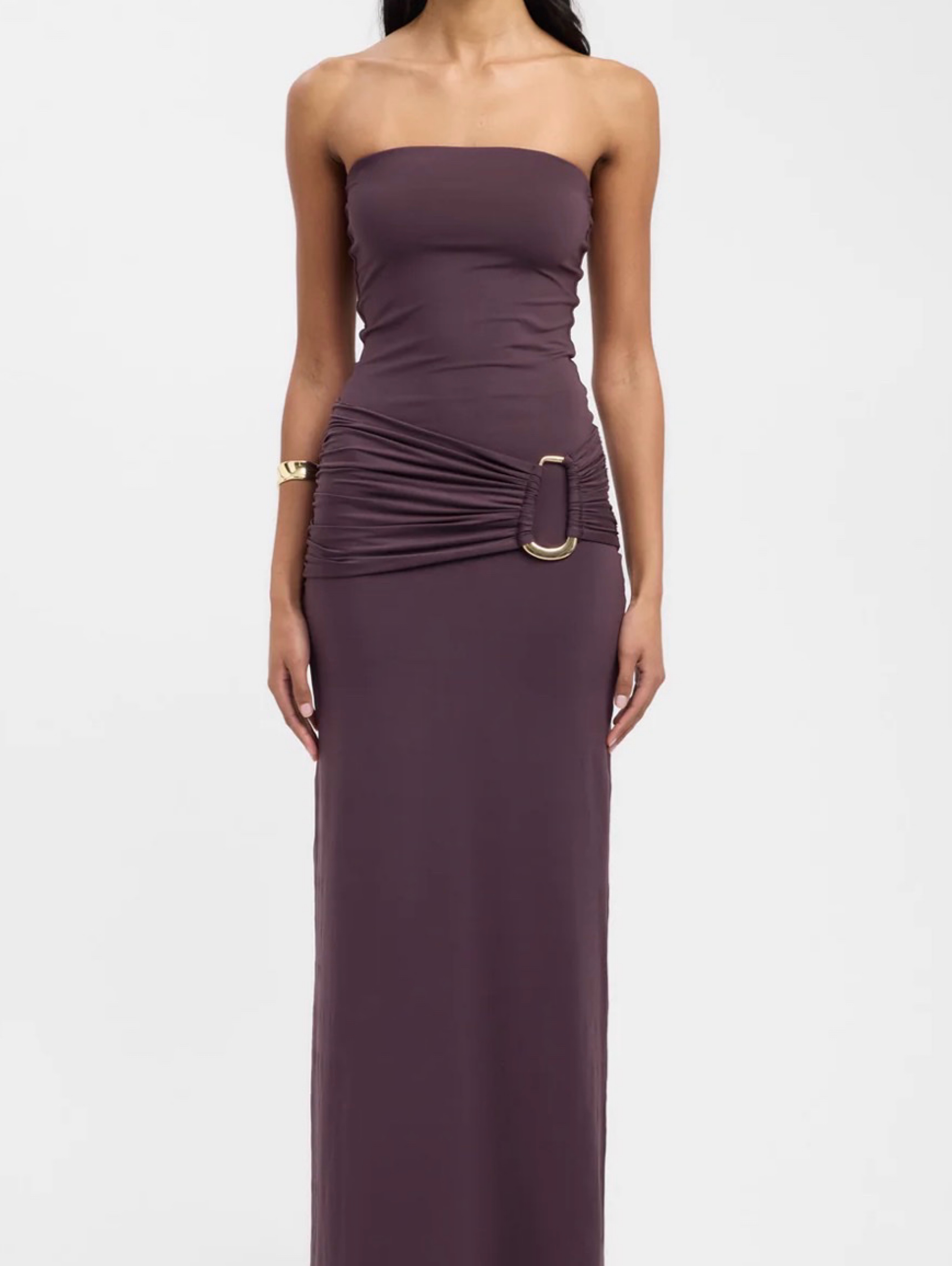 bodycon dress with shapewear TA3 Corsety Scoop Neck Pencil - Contour Black/Sand - L Size:4-5y considered silhouette from every att_det_Shirring Jacqueline Bodycon Pleated Mini
