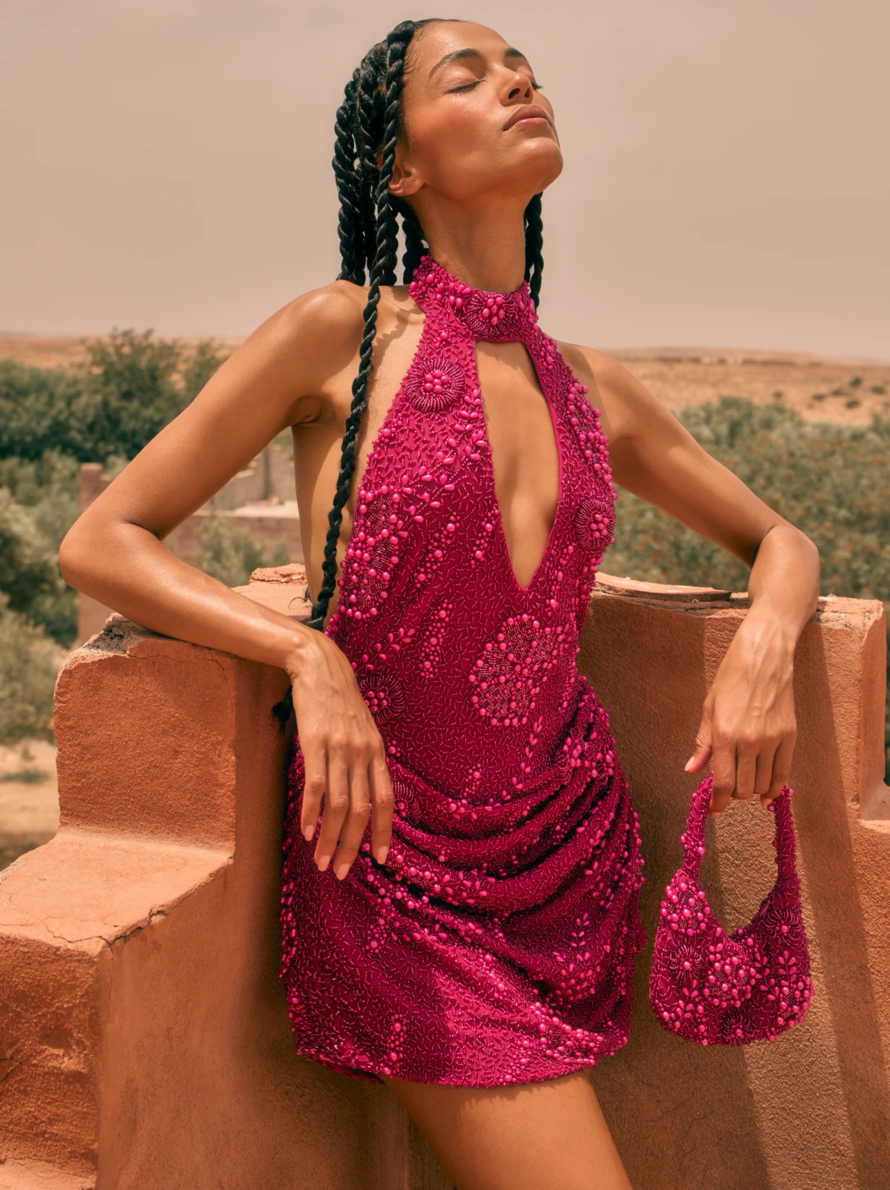 Khanums Kumta Dress In Pink