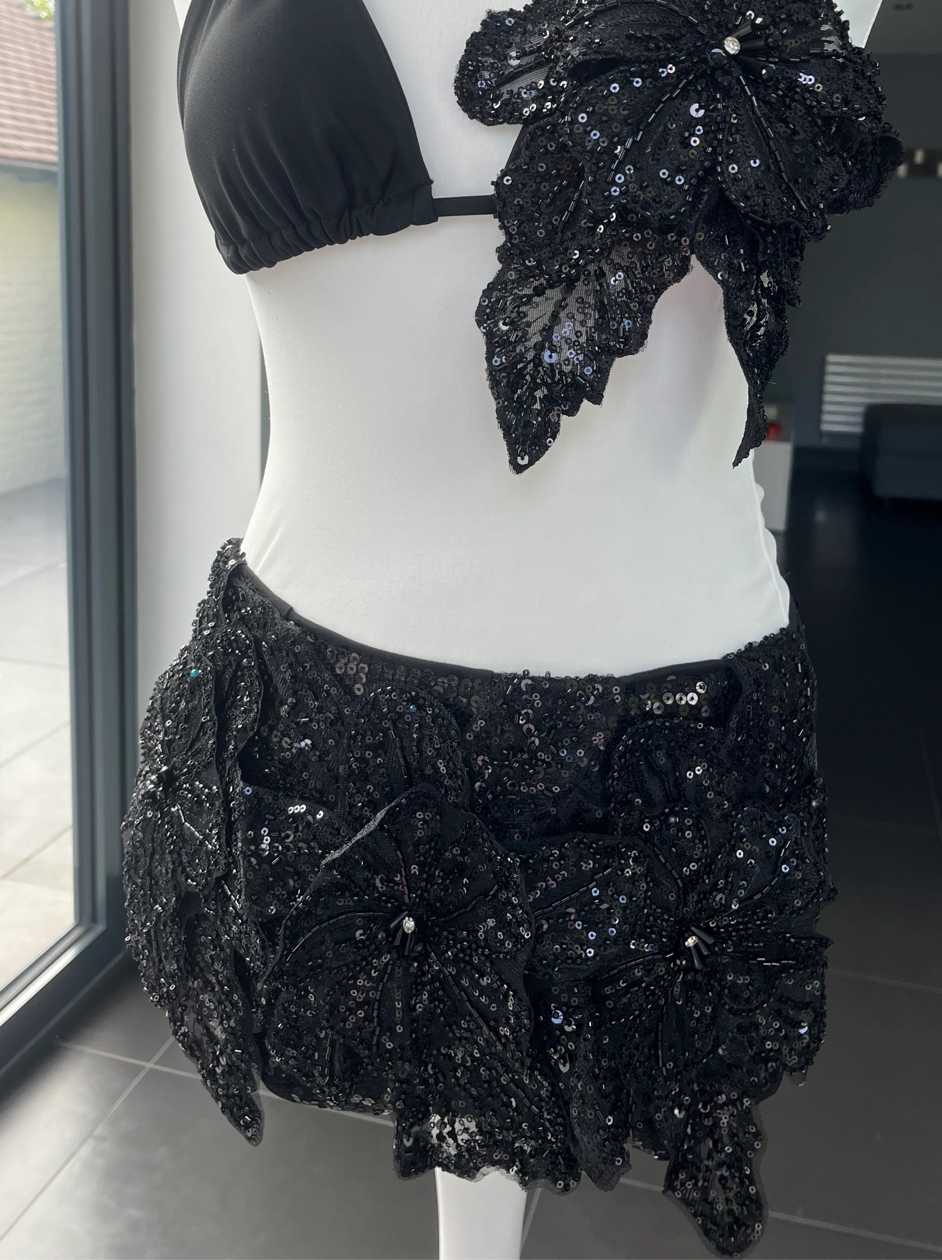 Graciela Boutique Black Sequin Shorts