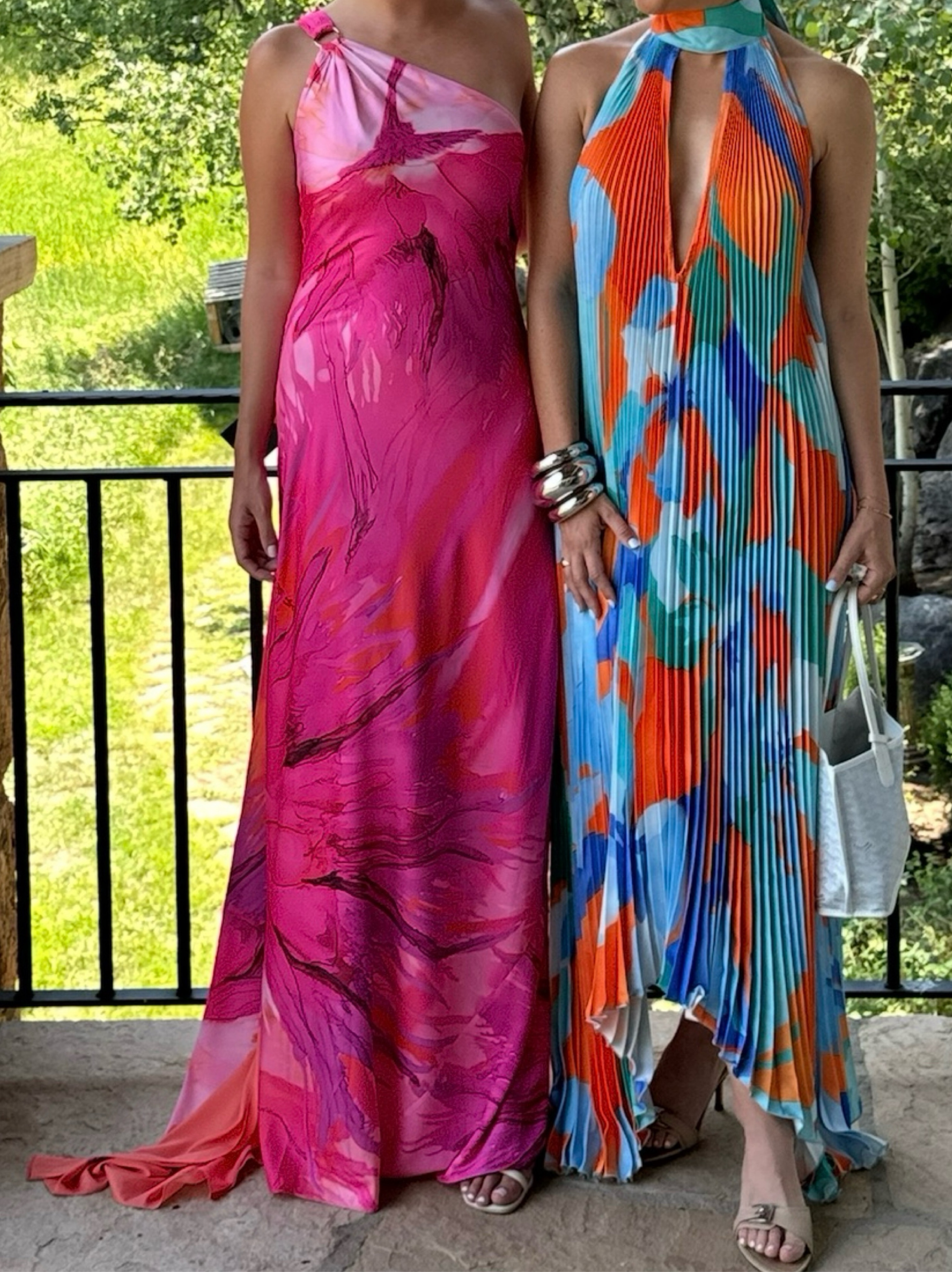 retrofete pink one shoulder dress Retrofete Lorenna One-Shoulder Maxi Dress