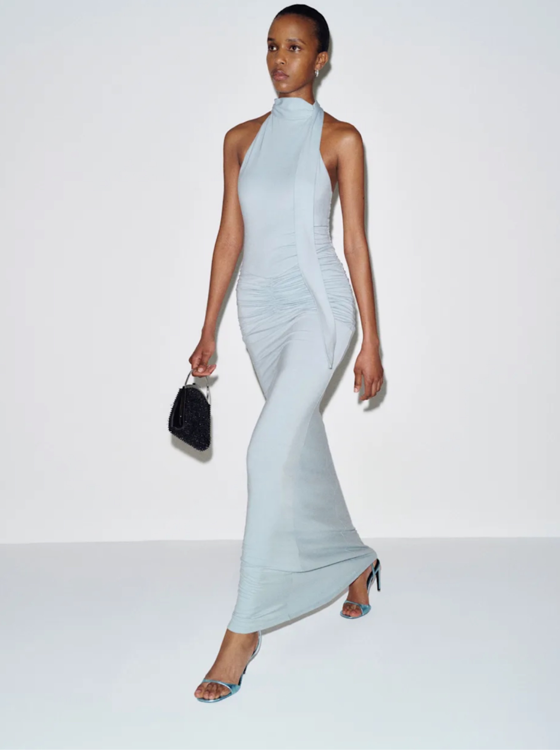 reformation selene knit dress Serena in Mineral by Reformation gown kaftan womens