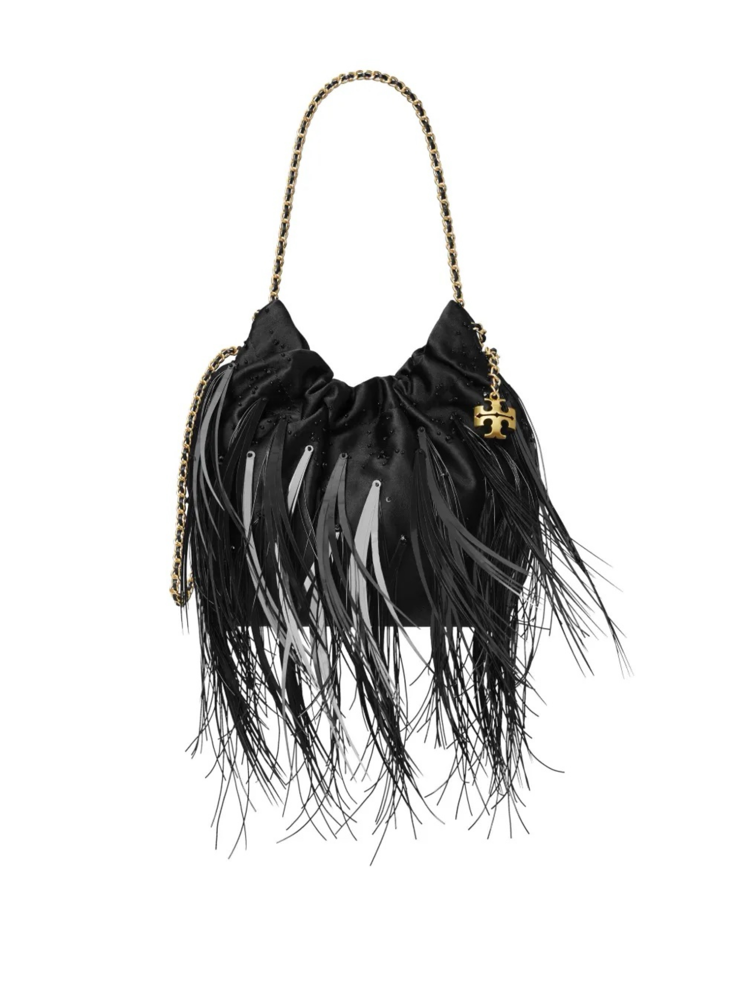 Tory Burch Black Feather Bag