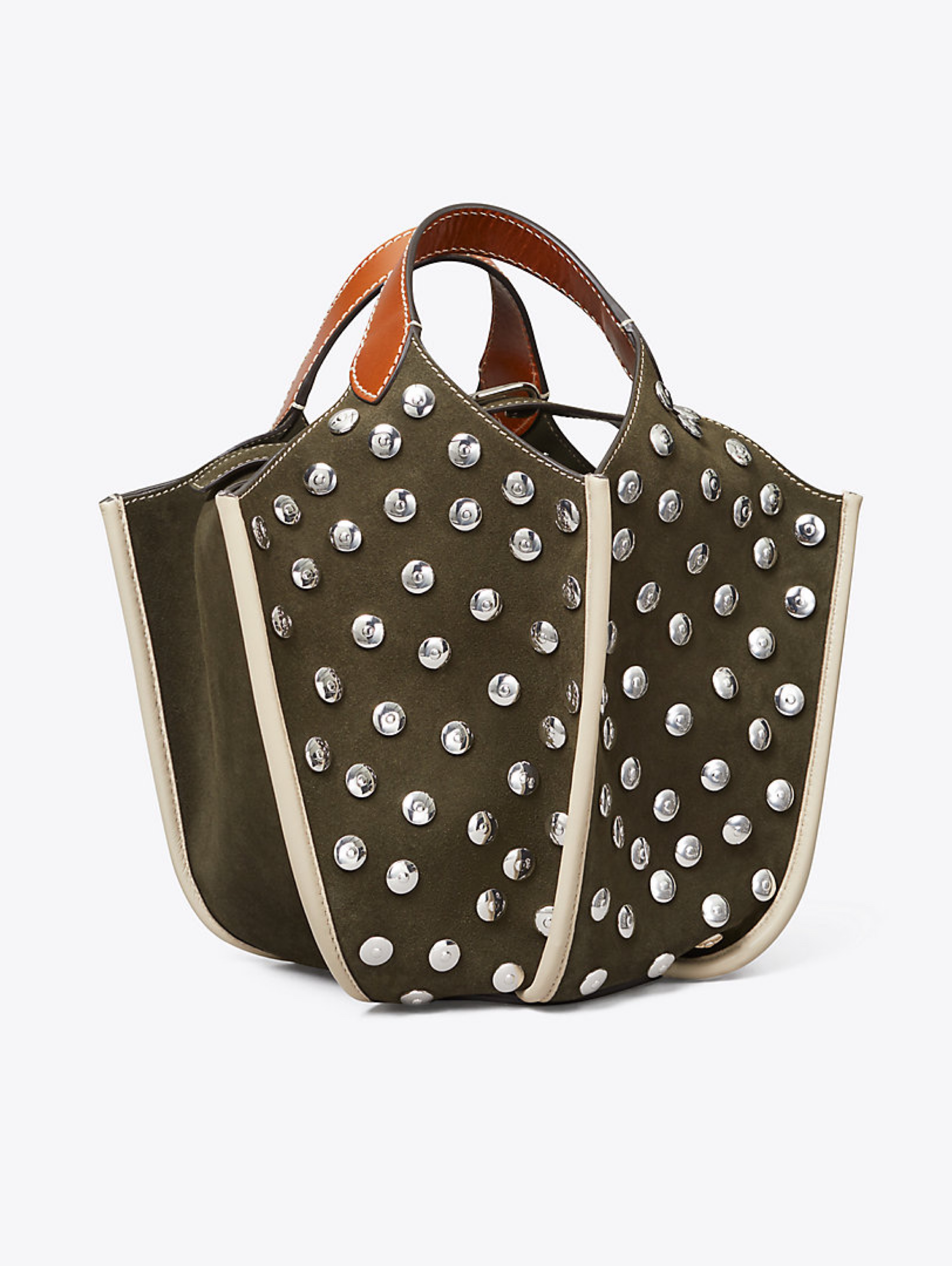 Tory Burch Stud Runway Basket Bag