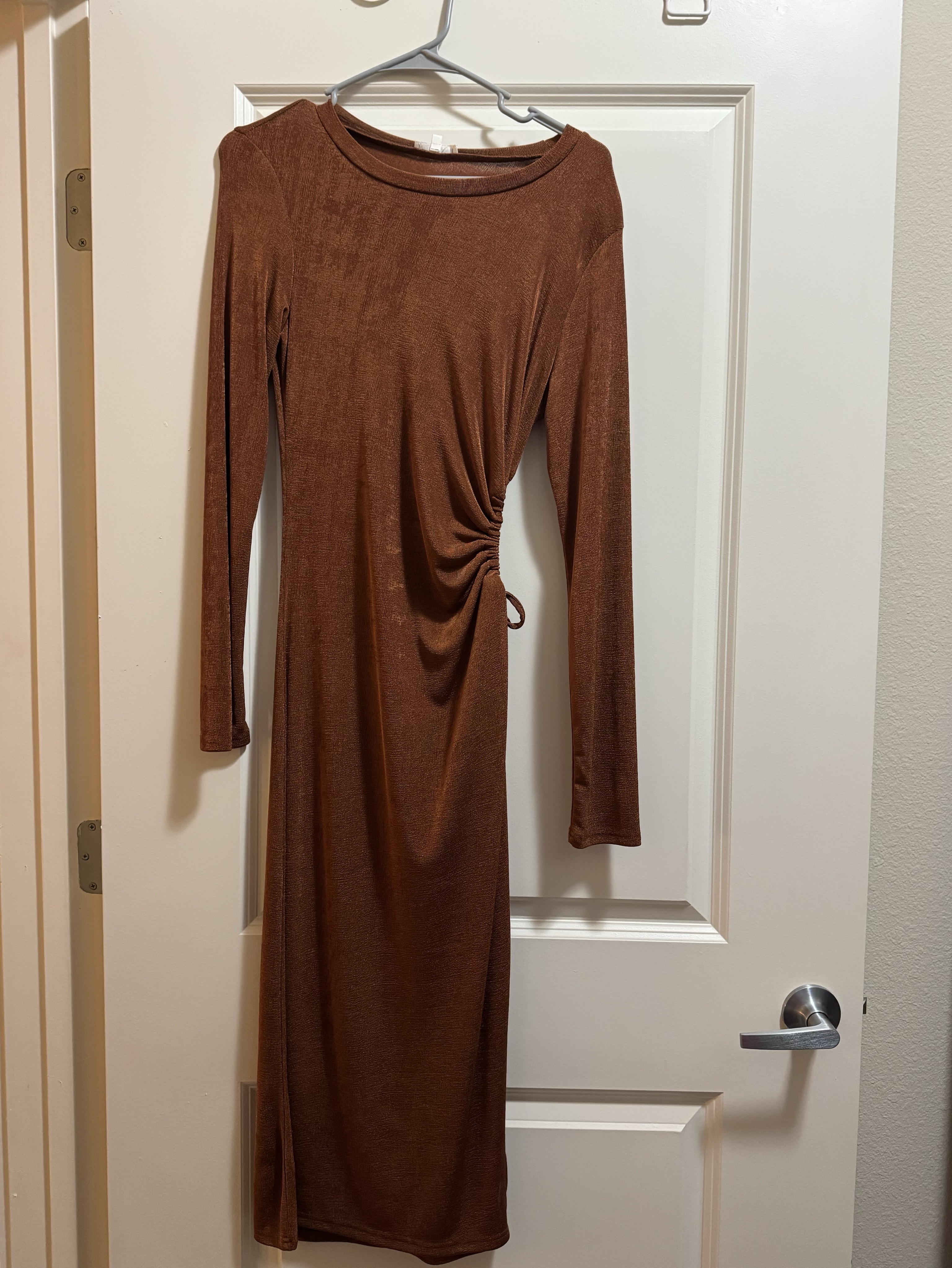 vintage burnt orange dress Vintage Romantic Burnt Orange Dress by OtherPeoplesProperty, $48.00