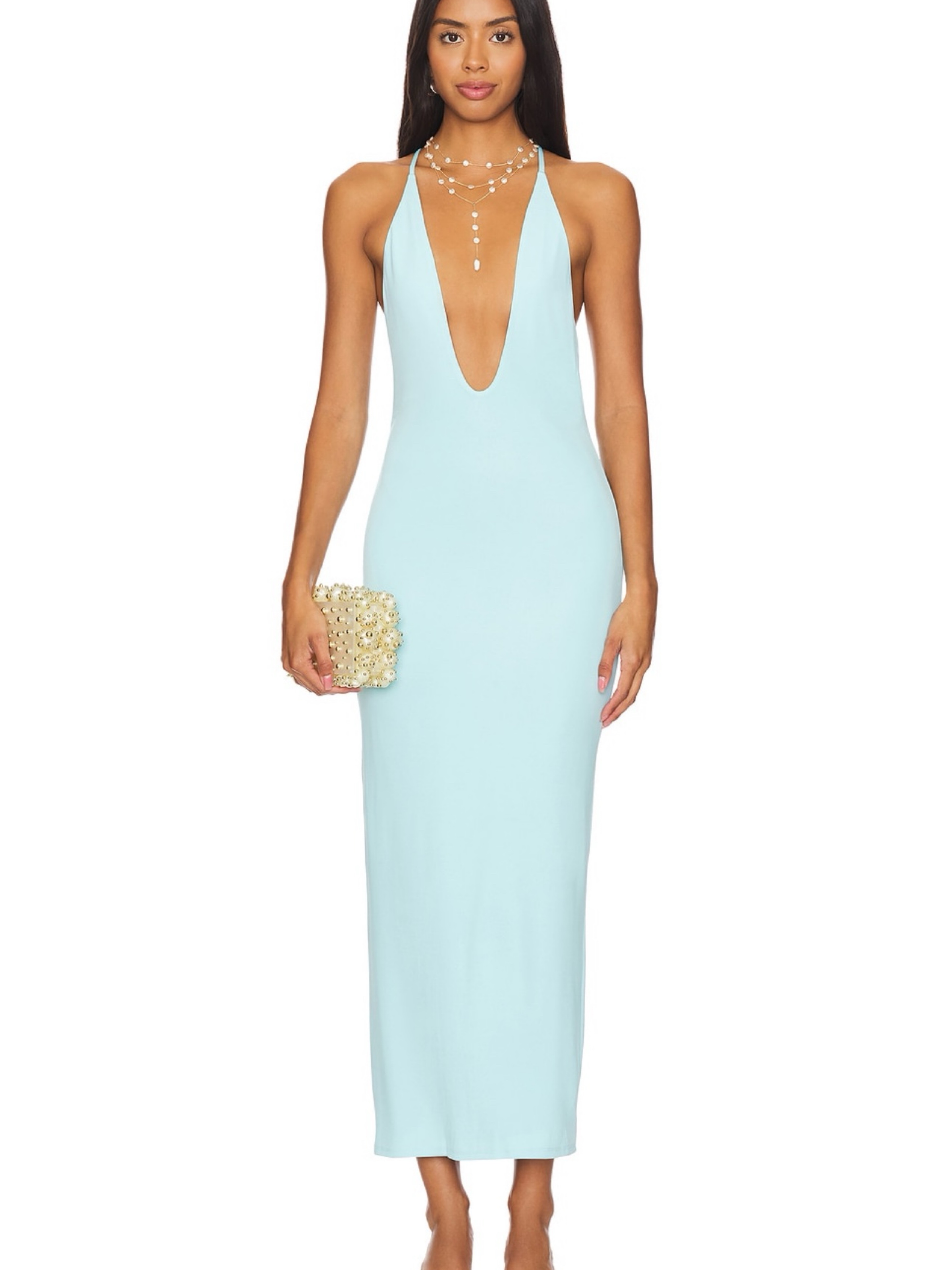 revolve blue midi dress x REVOLVE Angel Strapless Midi Dress