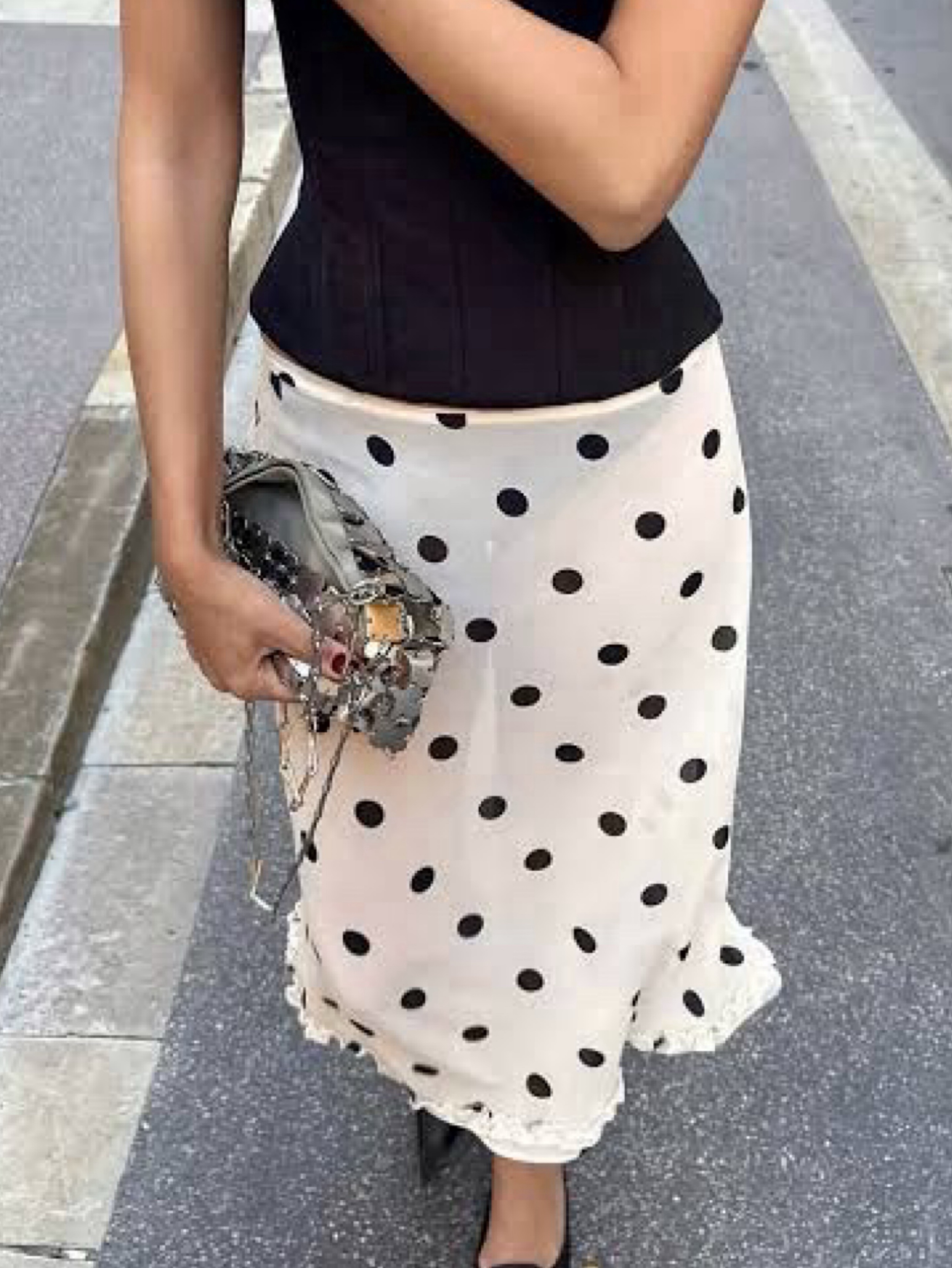 Susamusa Polka Dot Meadow Skirt