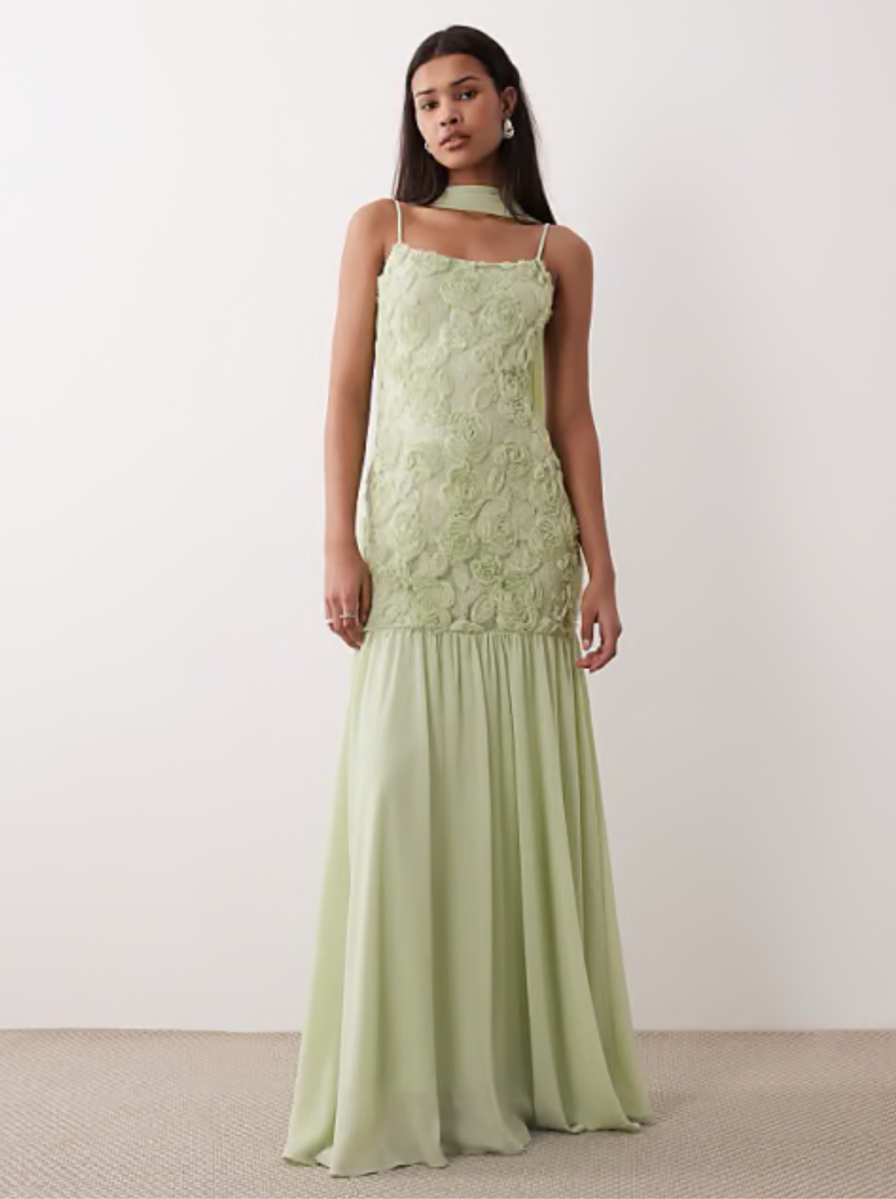 chiffon wedding dress beach Flowy Rustic Dresses Wedding Gown with Court Train ARD2613 swatch_neri-dress-pink-seersucker-stripe*pink seersucker stripe Color:Jade/Jade Zipper9 Find Your long dresses