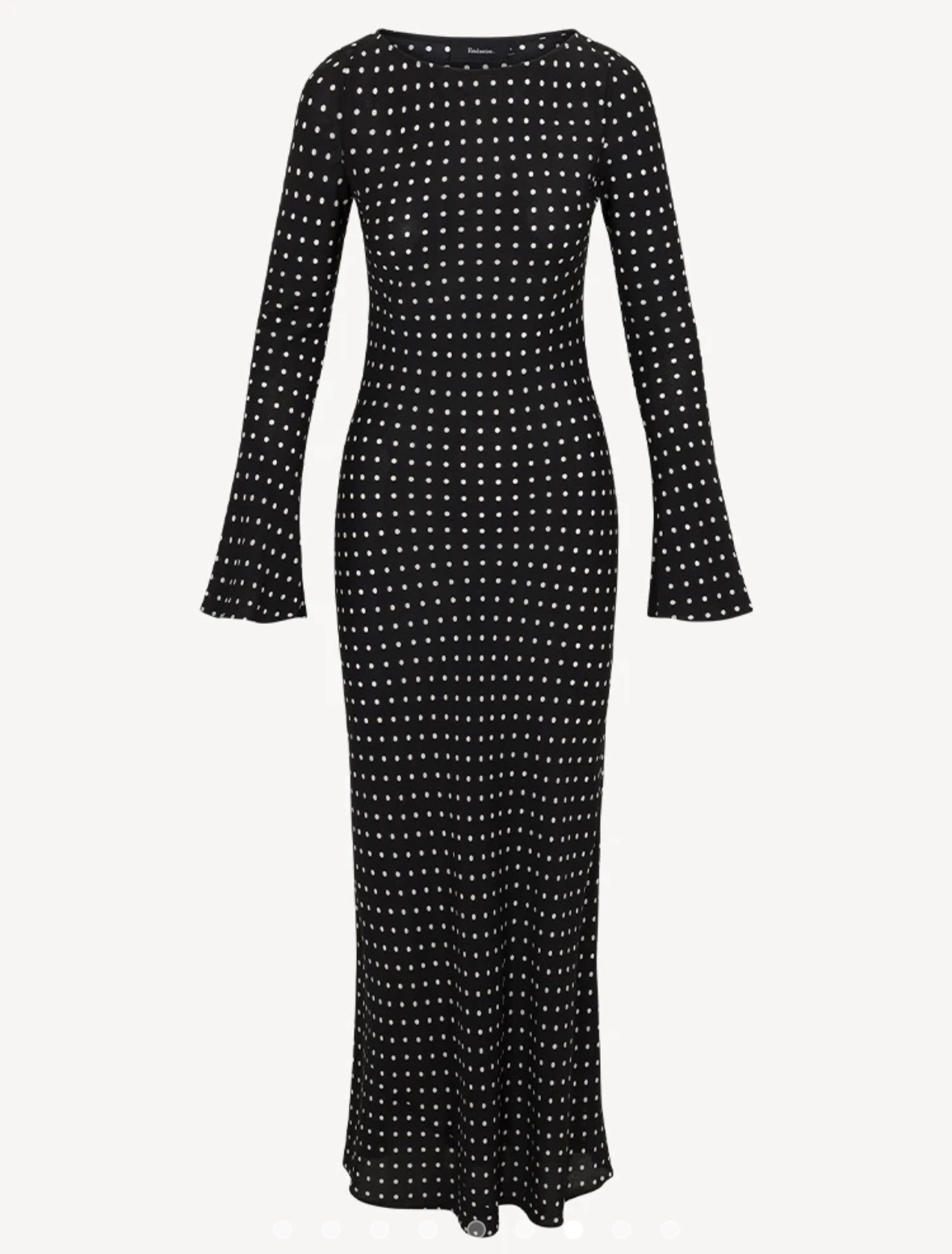 Realisation Par Long Sleeve Polka Dot Dress by Realisation Par