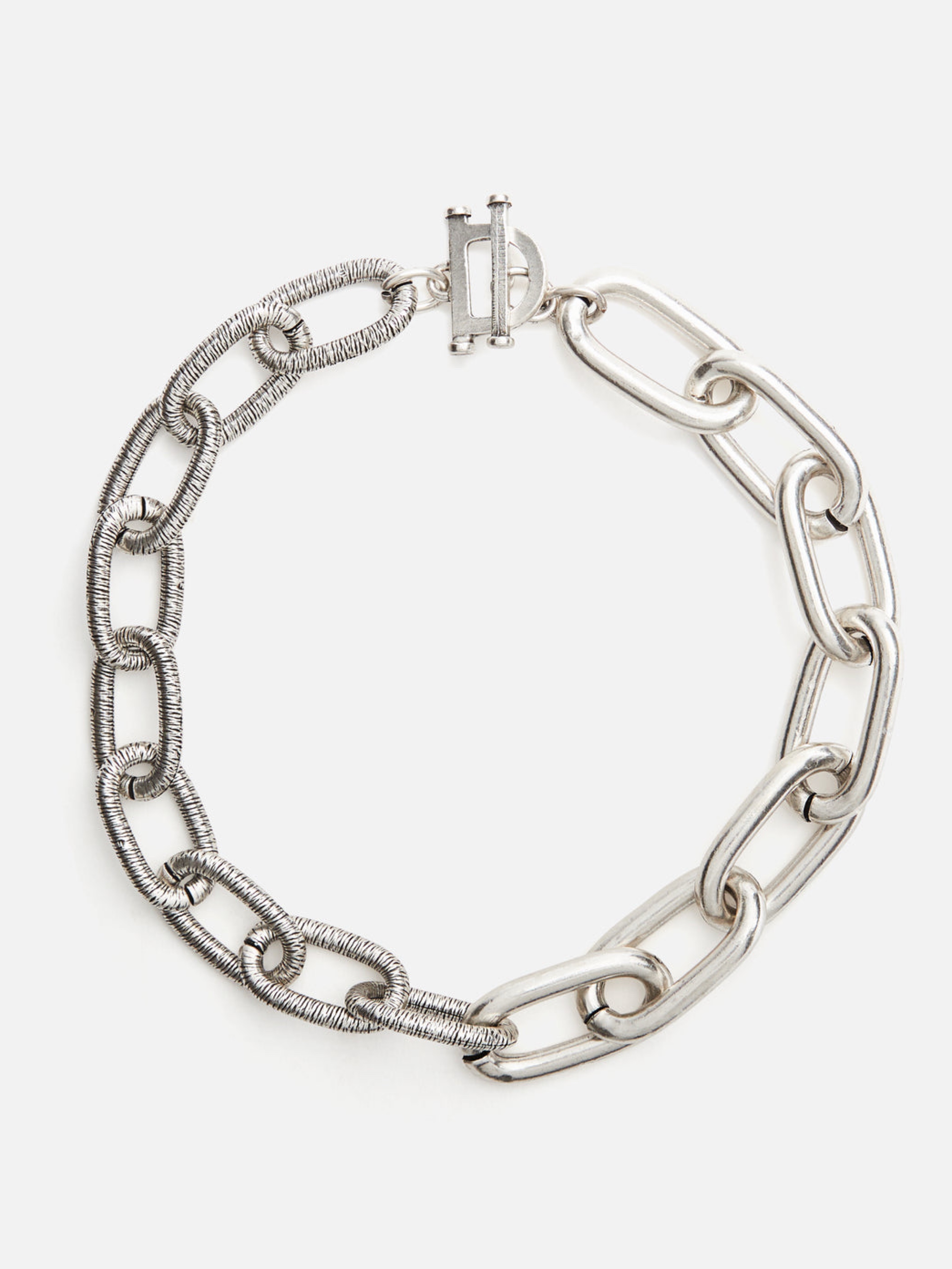 LOVARD Chunky Chain Necklace in Silver