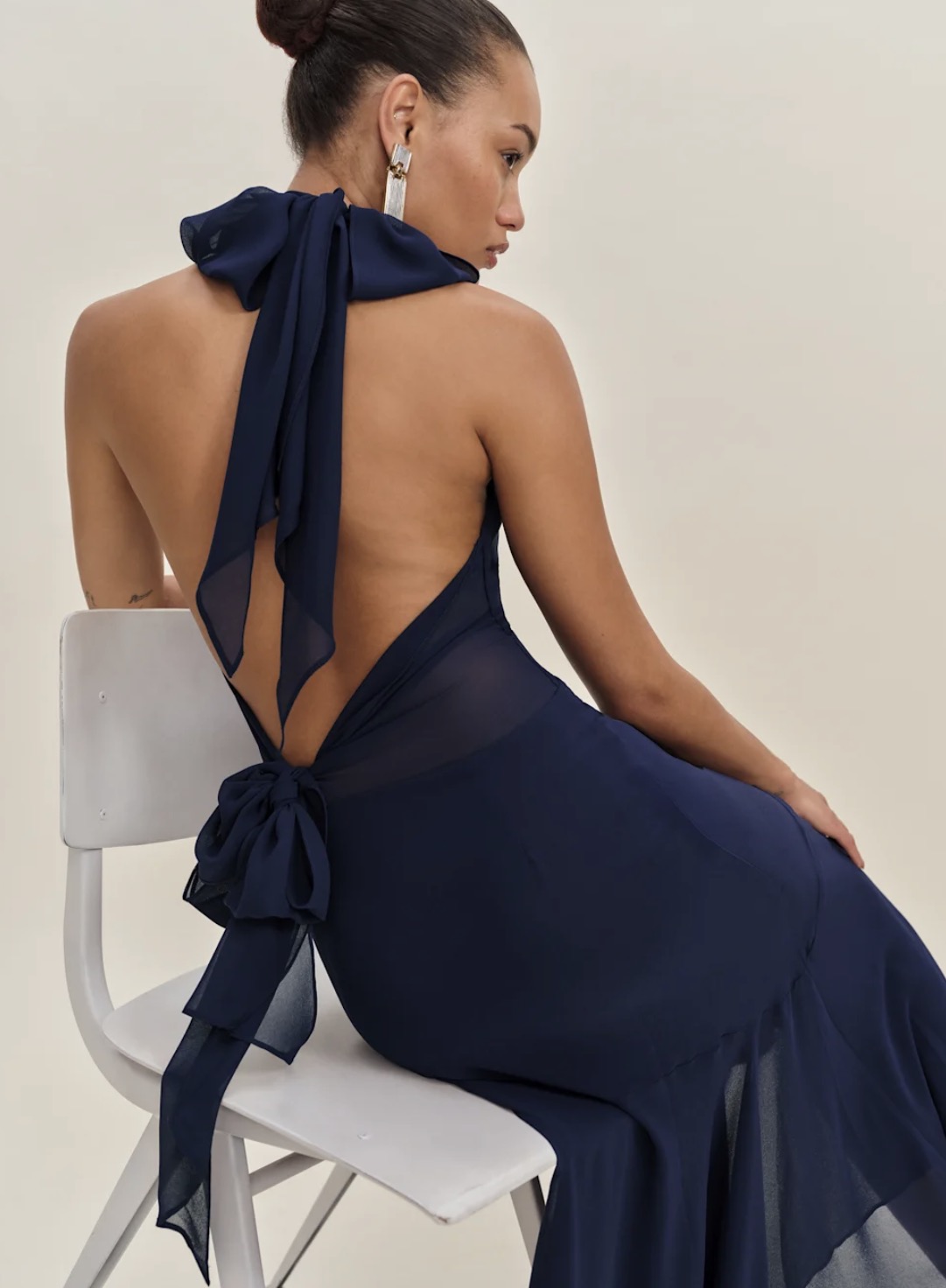 chiffon halter high low dress Floleo Women's High-Low Halter Neck Ruffle Maxi Dress Sleeveless Chiffon Wedding Guest Dress Ruched Waist Asymmetrical Party Dress Elegant Flowy