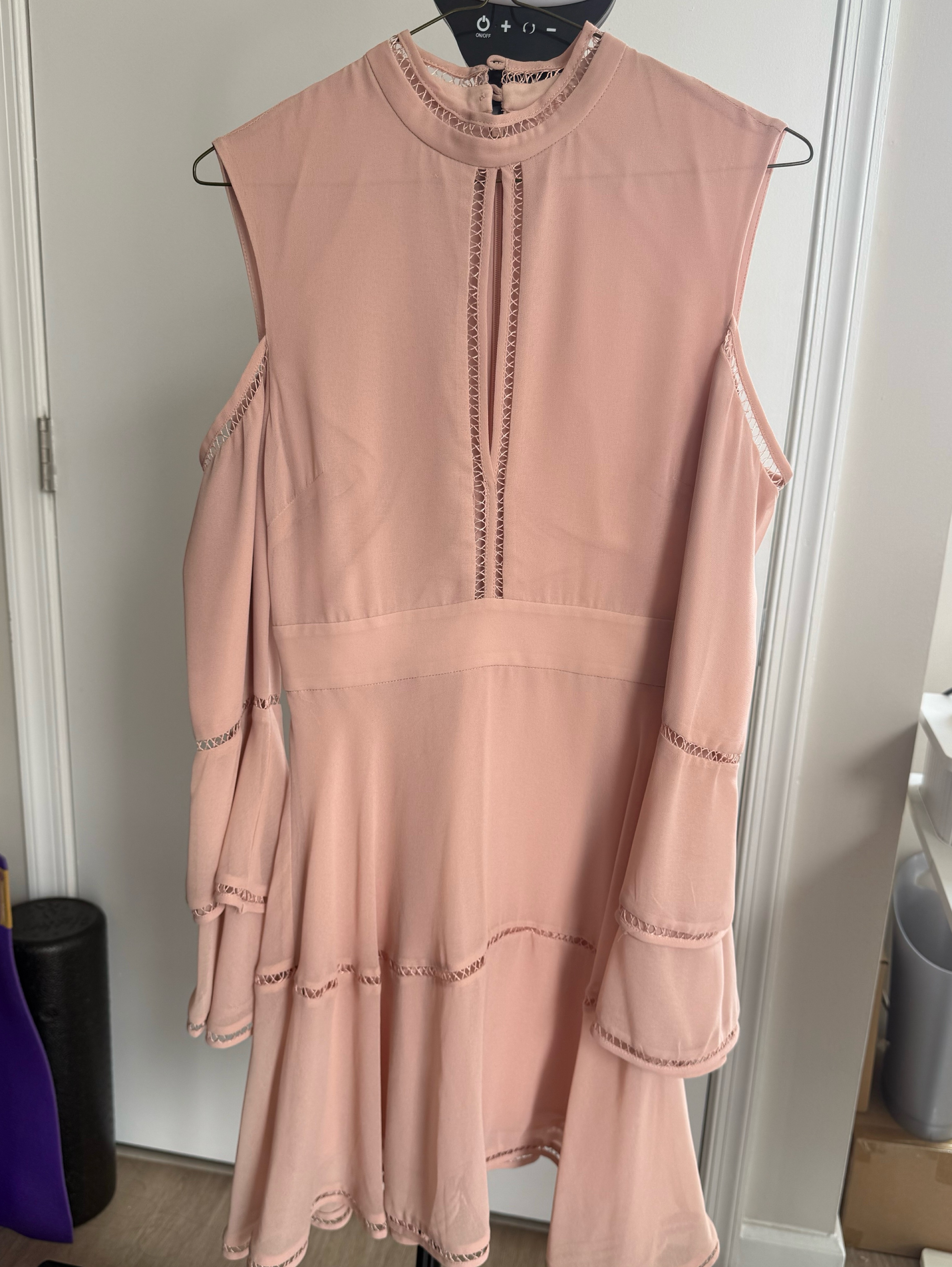 keepsake off the shoulder ruffle dress Keepsake One Shoulder Ruffle Midi Dress