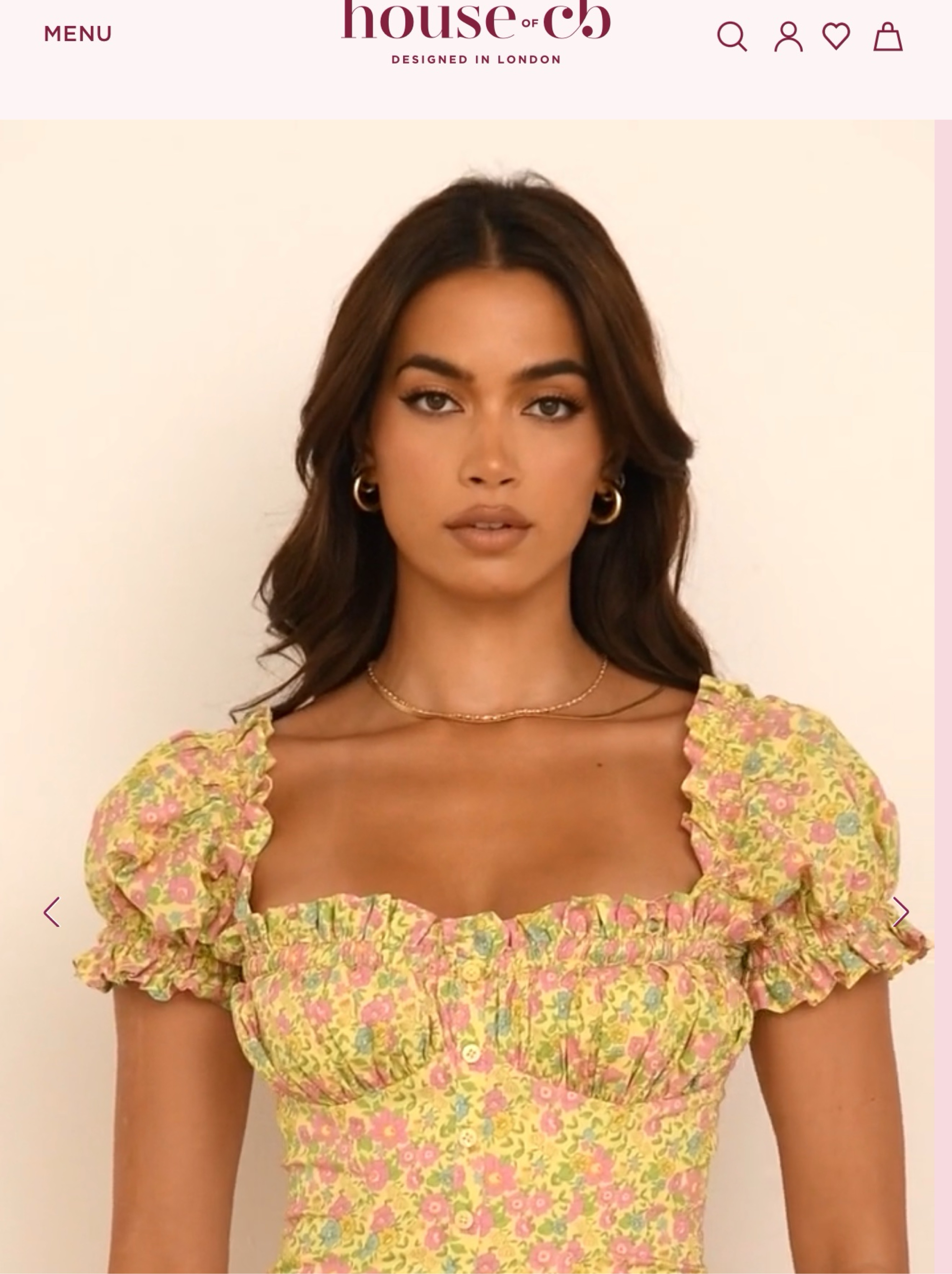 house of cb floral mini dress Aria Blue Floral Mini SunDress