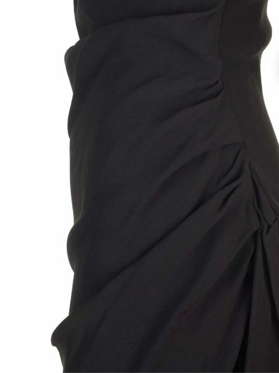Black Off-Shoulder Ruched Maxi Dress by Vivienne Westwood | Pickle