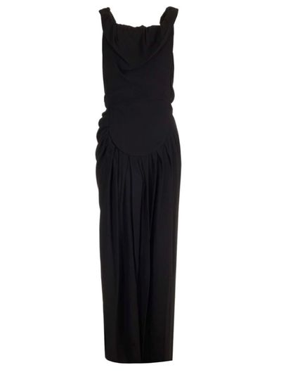 Black Off-Shoulder Ruched Maxi Dress by Vivienne Westwood | Pickle