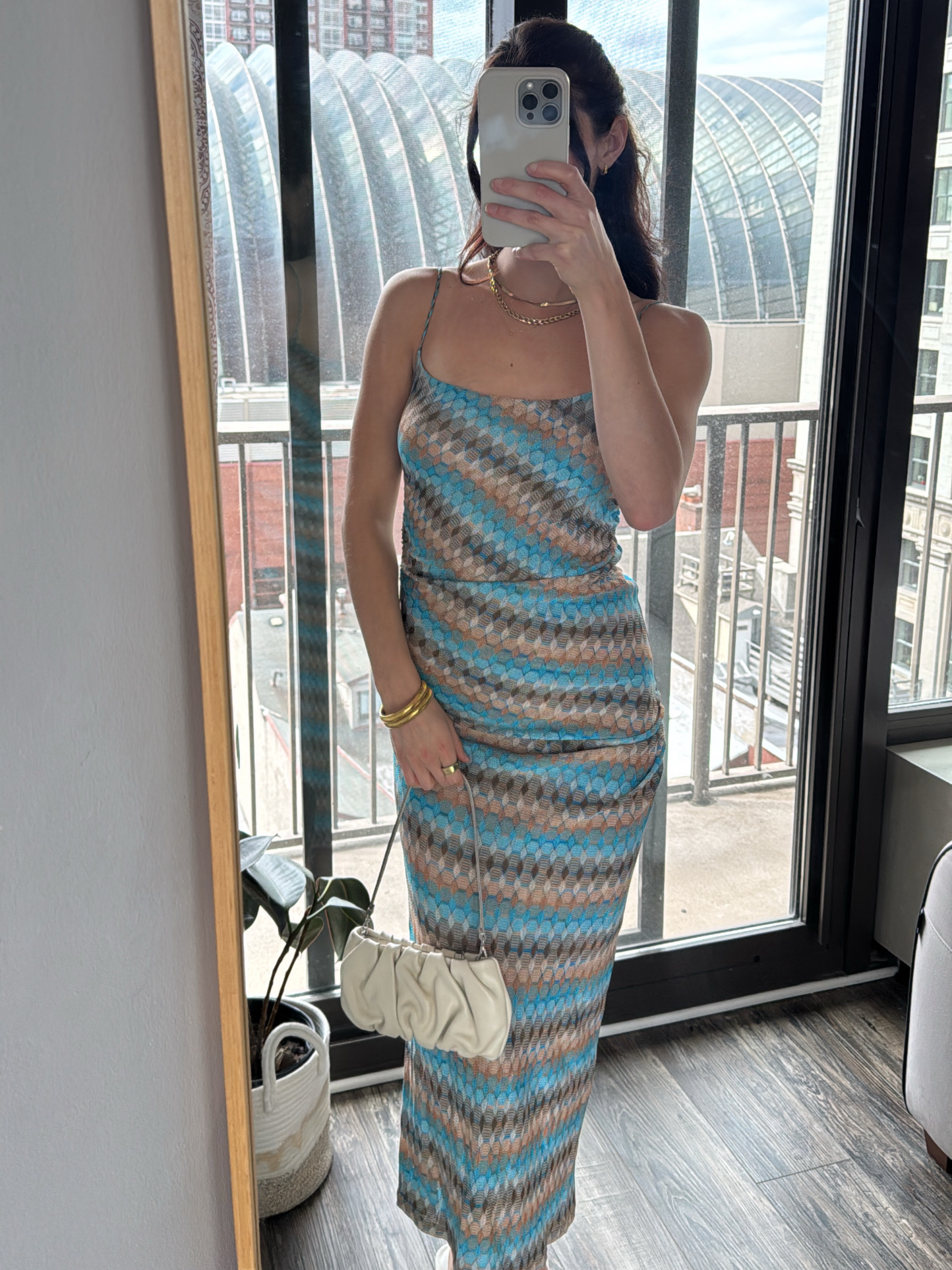 missoni striped plunge knit coverup fringe midi dress Missoni Striped Metallic-Knit Fringe-Trim Maxi Dress