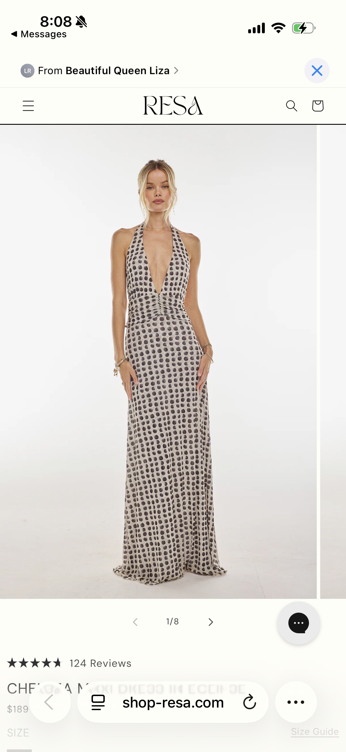 resa halter dress Small / Spice