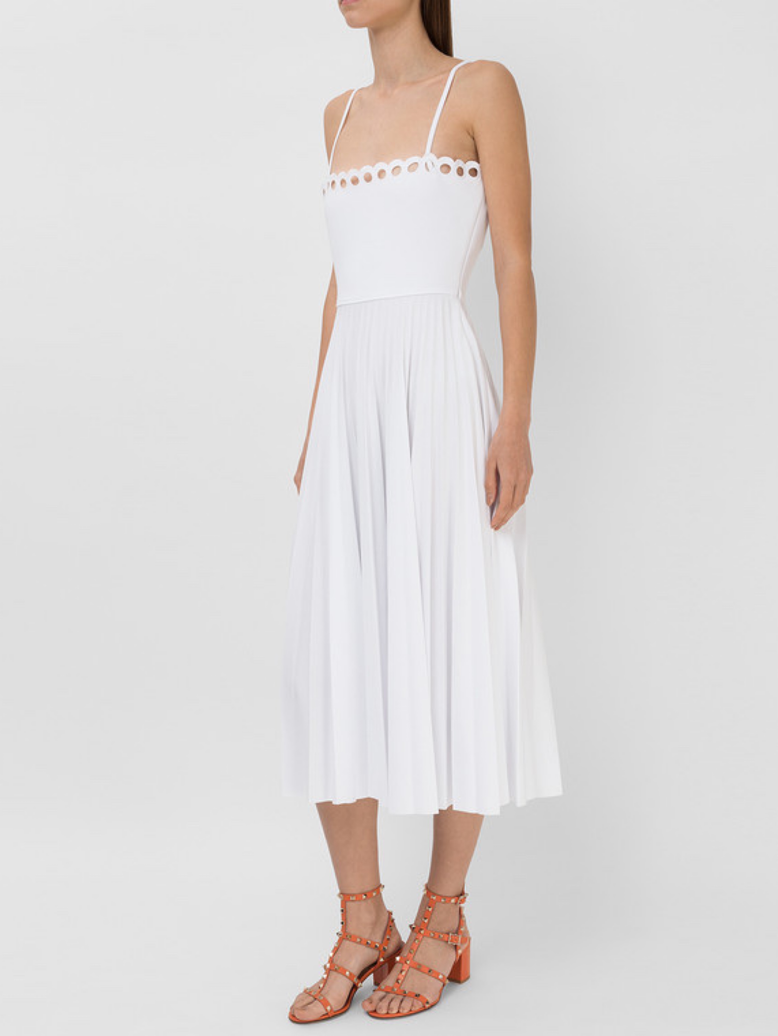 Red Valentino White Midi Dress by RED VALENTINO - Pickle