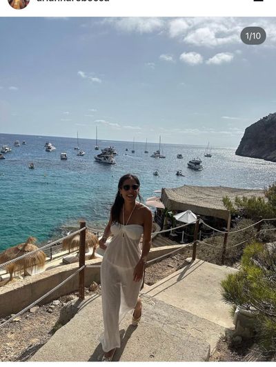 Melissa Odabash White Eyelet Halter Maxi Dress by Melissa Odabash